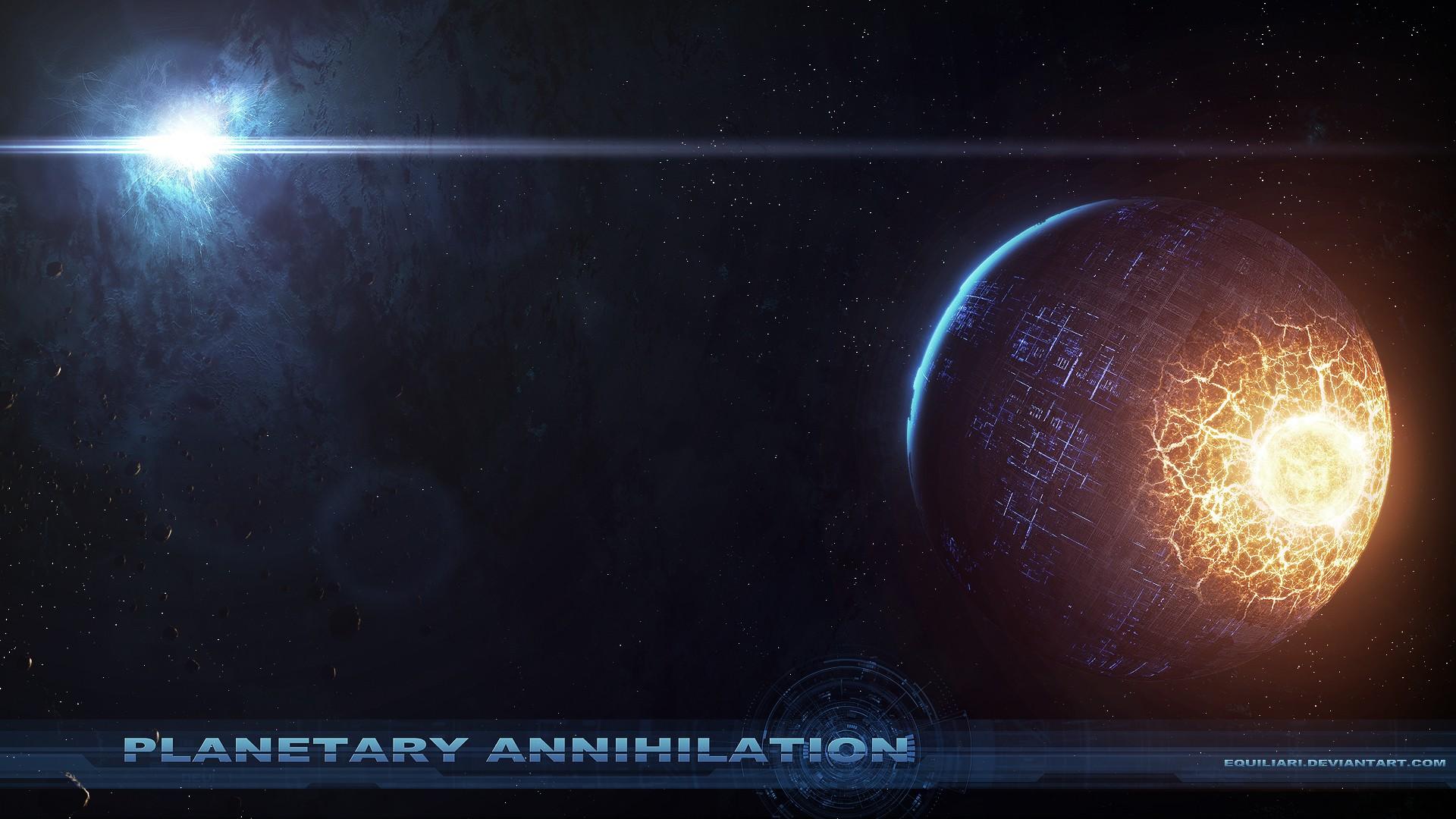 1920x1080 Planetary Annihilation, Planet, Space, Explosion, Fire Wallpaper HD / Desktop and Mobile Background