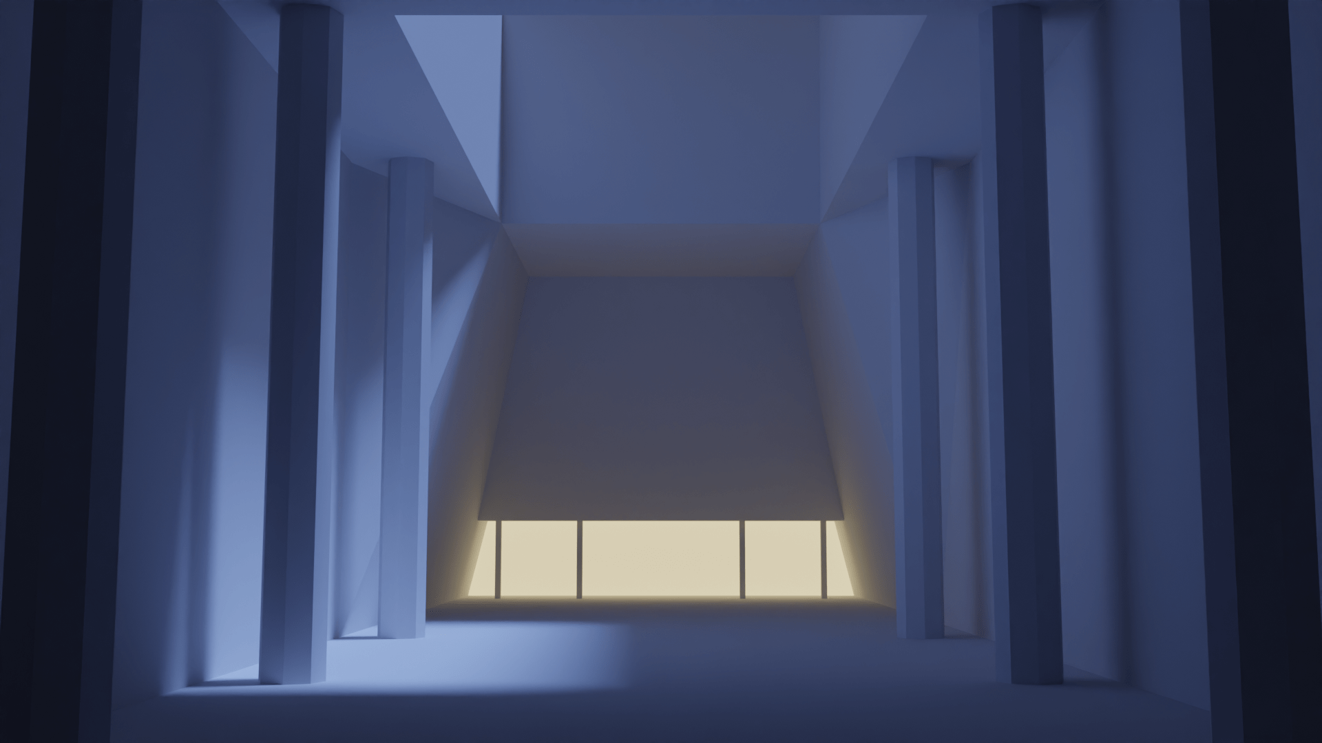 1920x1080 Liminal Mall Night (1920 x 1080)