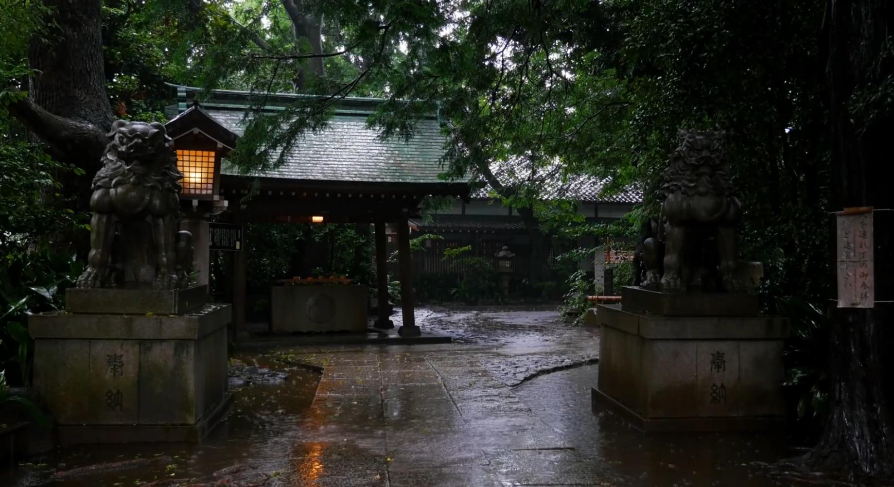 1839x1002 Steam Workshop::Tokyo Okusawa Shrine in the summer rain - 奥澤神社