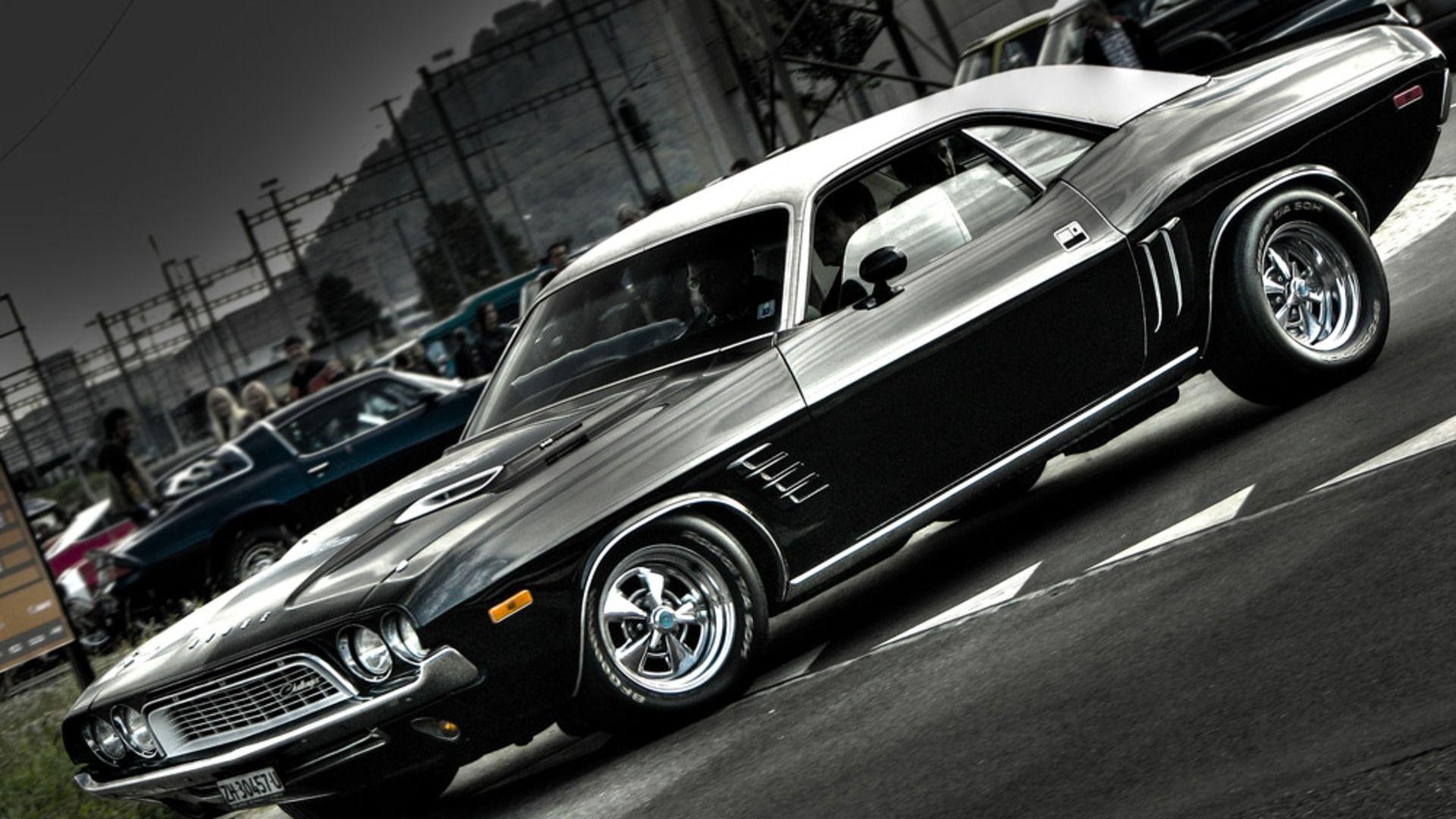 1920x1080 Old School Muscle Cars Wallpaper