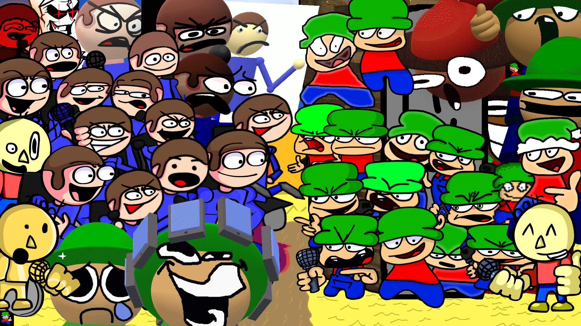 1920x1080 FNF ONLINE VS Dave Bambi chr pack (unofficial)real Mod for Friday Night Funkin'
