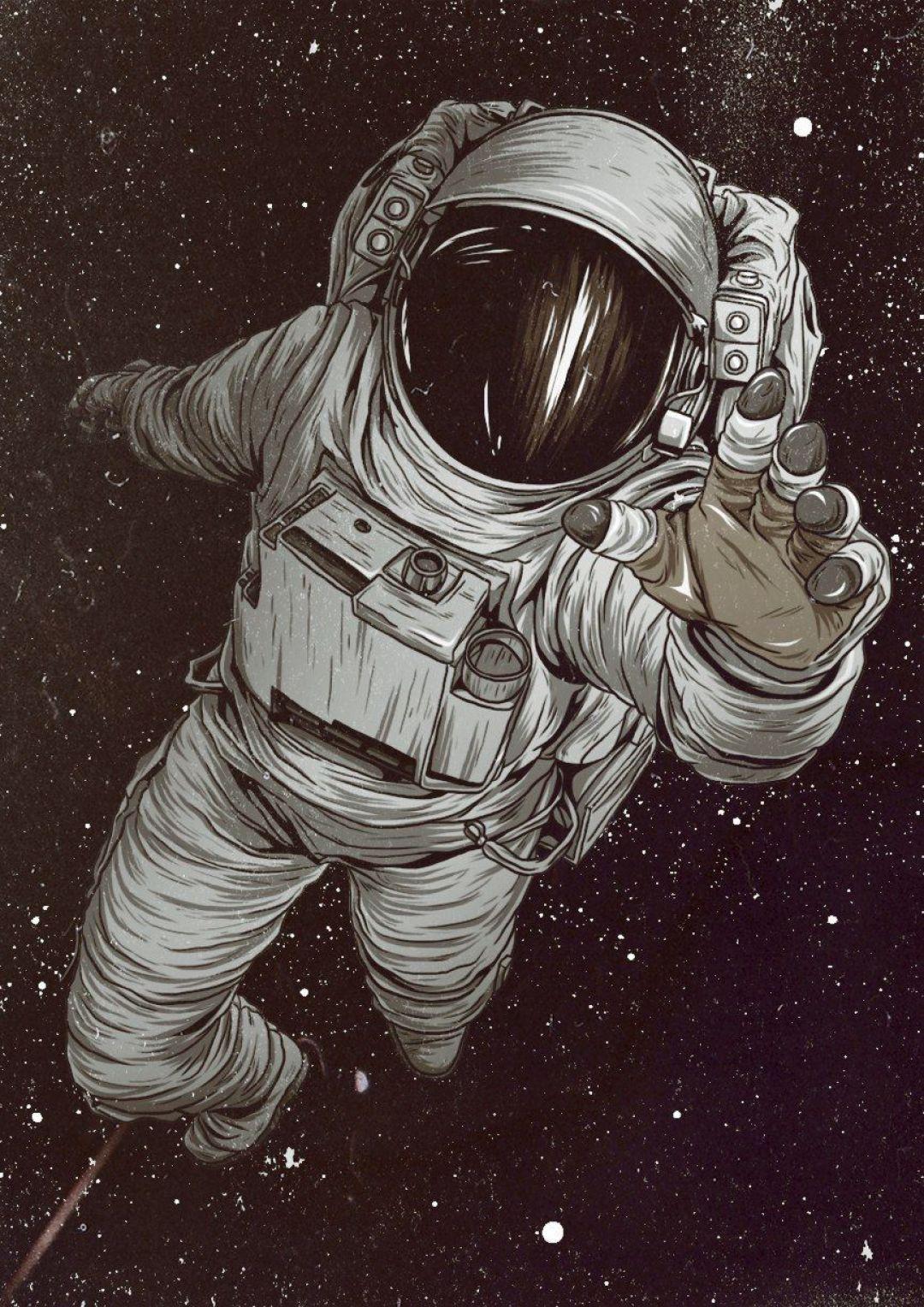 1080x1528 Android Astronaut Wallpaper