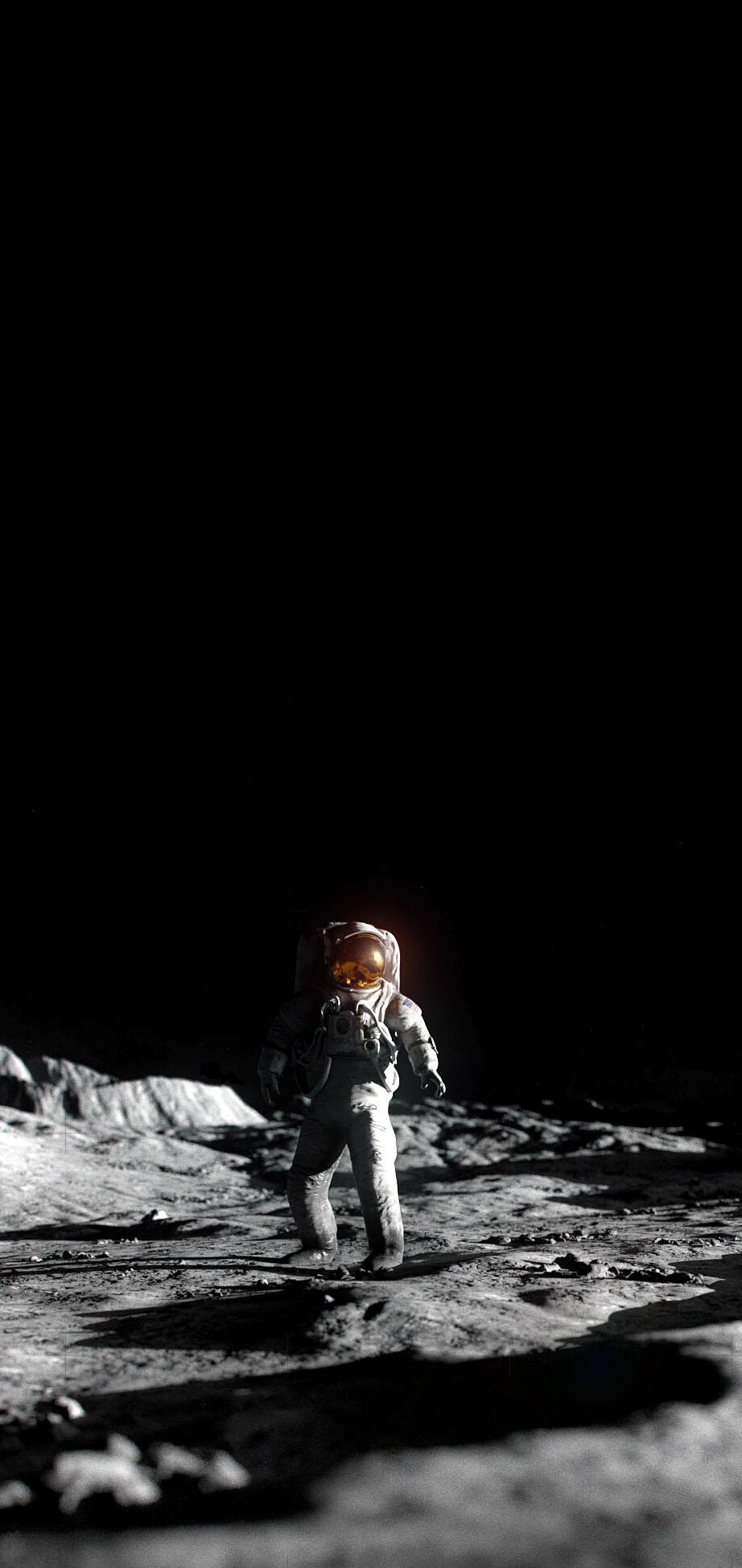 922x1948 Amoled wallpaper in the moon