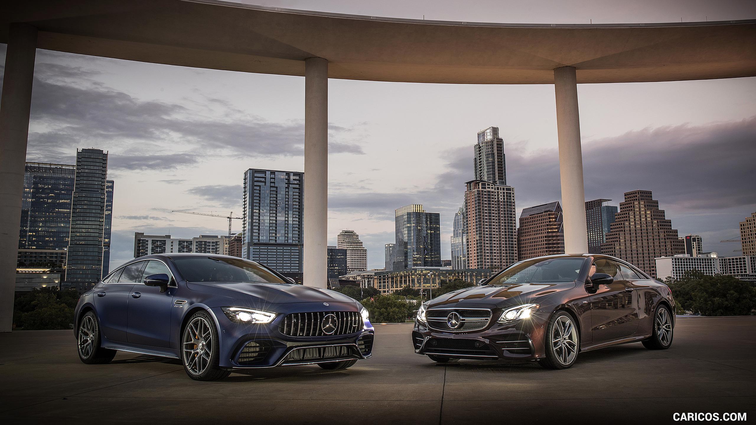 2560x1440 Mercedes AMG E 53 4MATIC+ Coupe (US Spec) Wallpaper And AMG GT 4 Door Coupe
