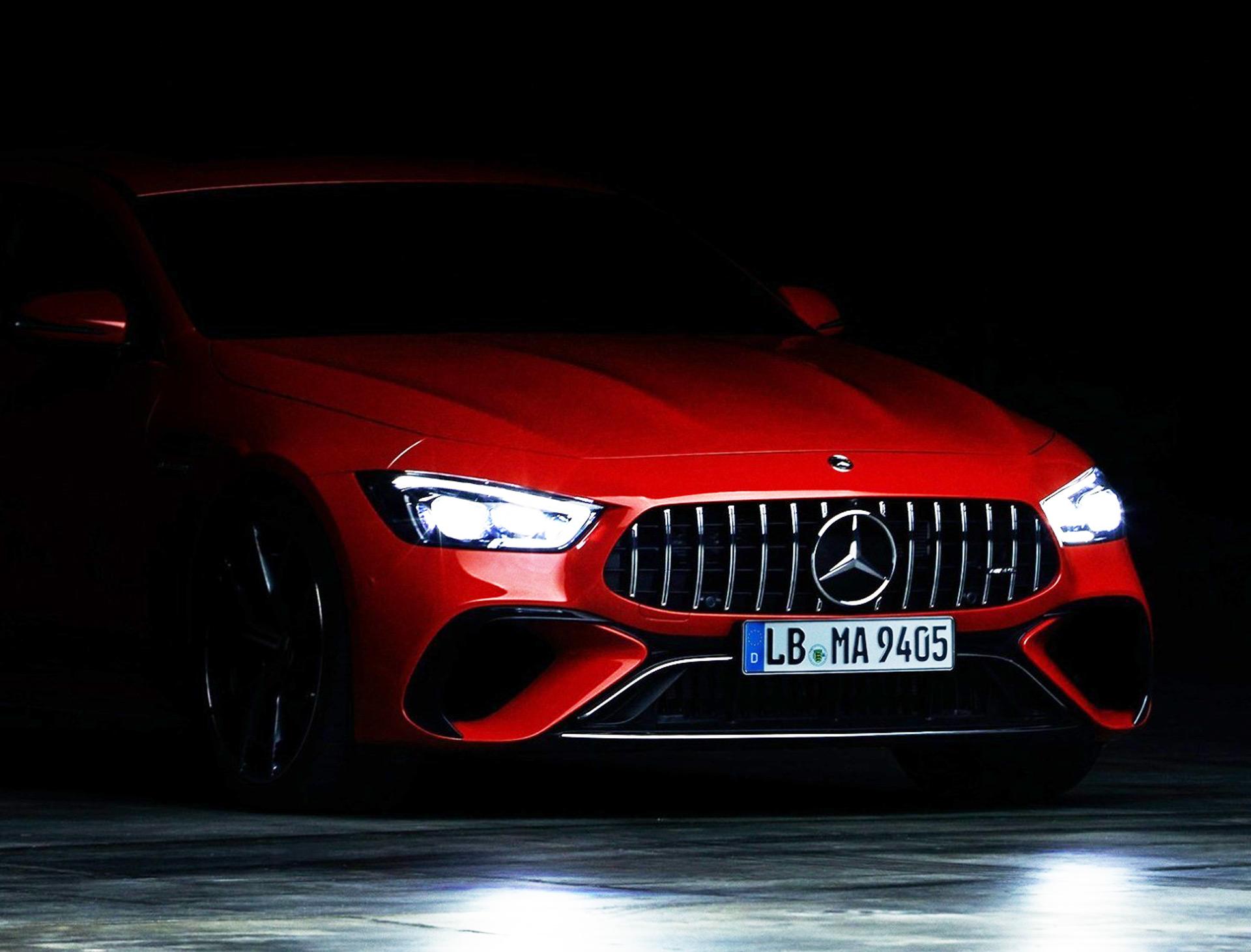 1920x1461 Mercedes Benz AMG GT 4 Door Coupe Plug In Hybrid Flagship Teased Ahead Of Sept. 1 Reveal