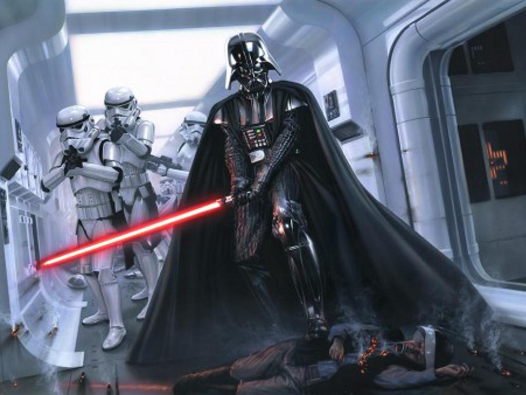 1024x768 Free 'Star Wars' Darth Vader Desktop Wallpaper [Star Wars] Geek Twins