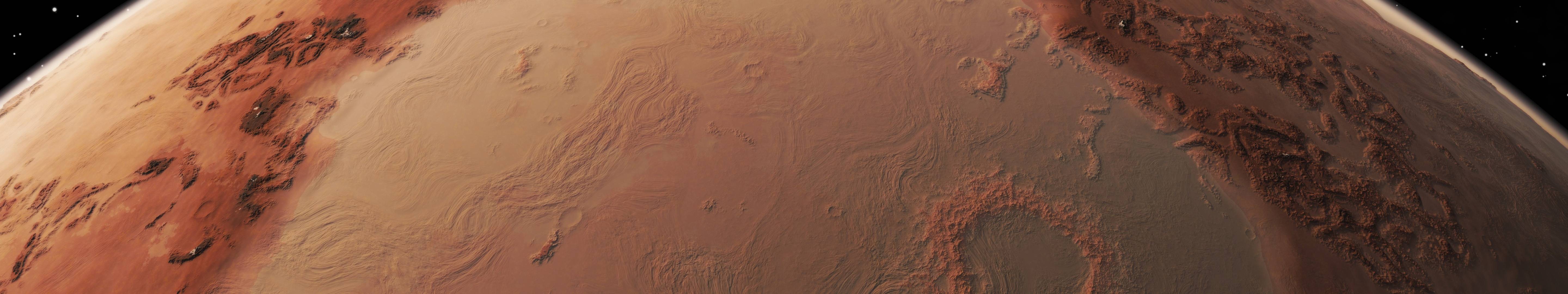 5760x1080 Sci Fi Mars HD Wallpaper