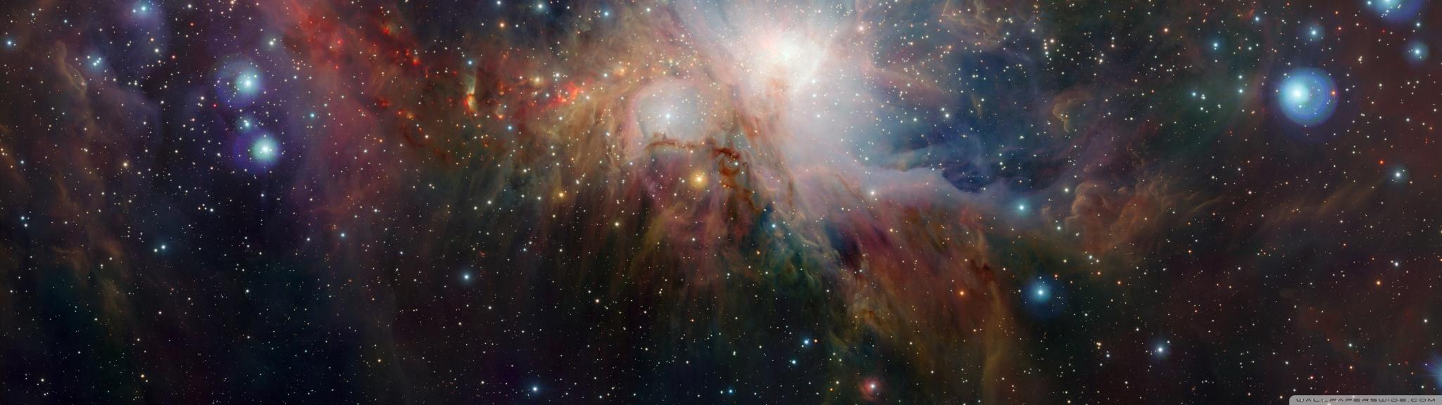 2048x576 Orion Nebula Ultra HD Desktop Background Wallpaper for : Multi Display, Dual Monitor