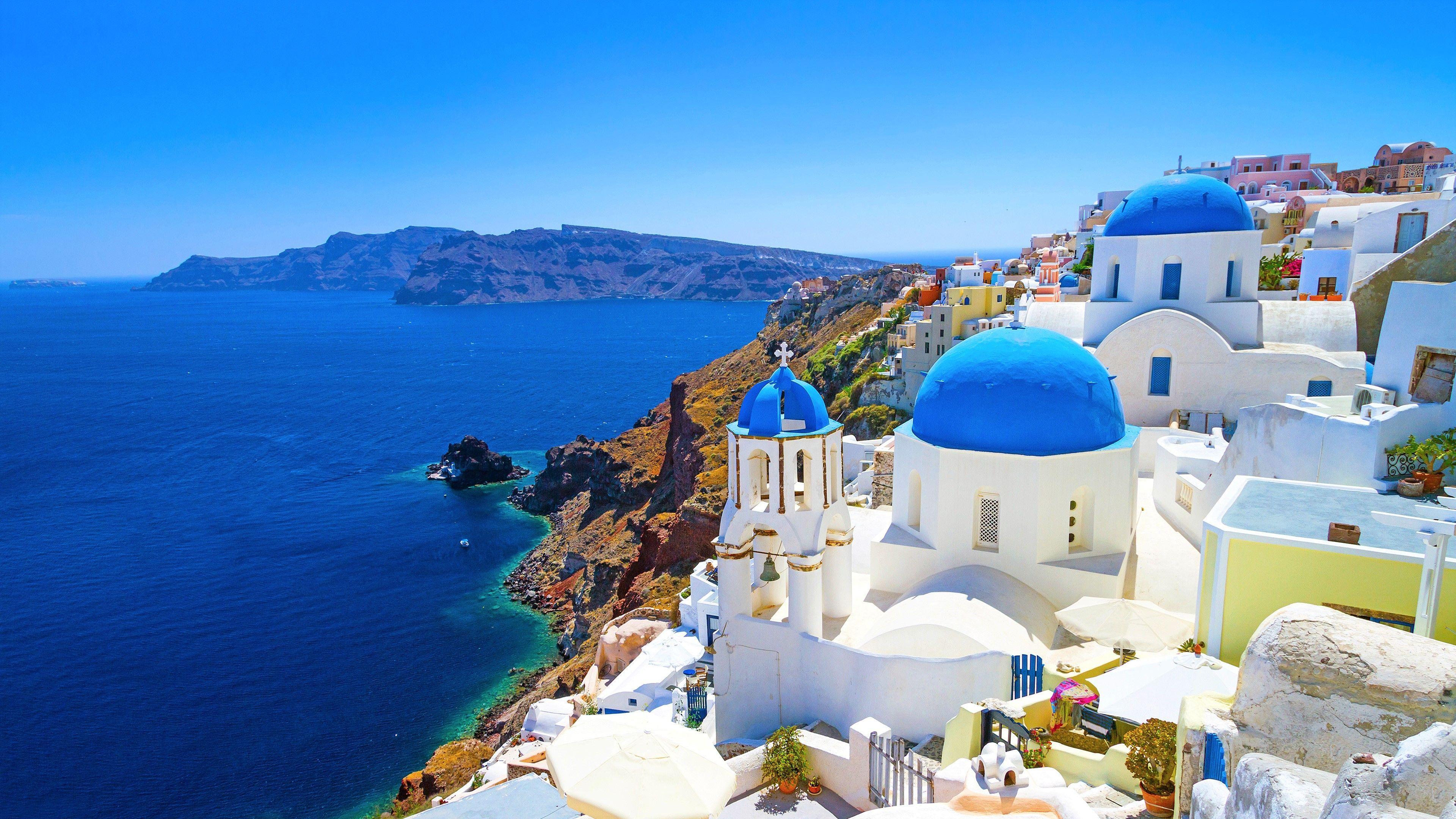 3840x2160 Greece Wallpaper