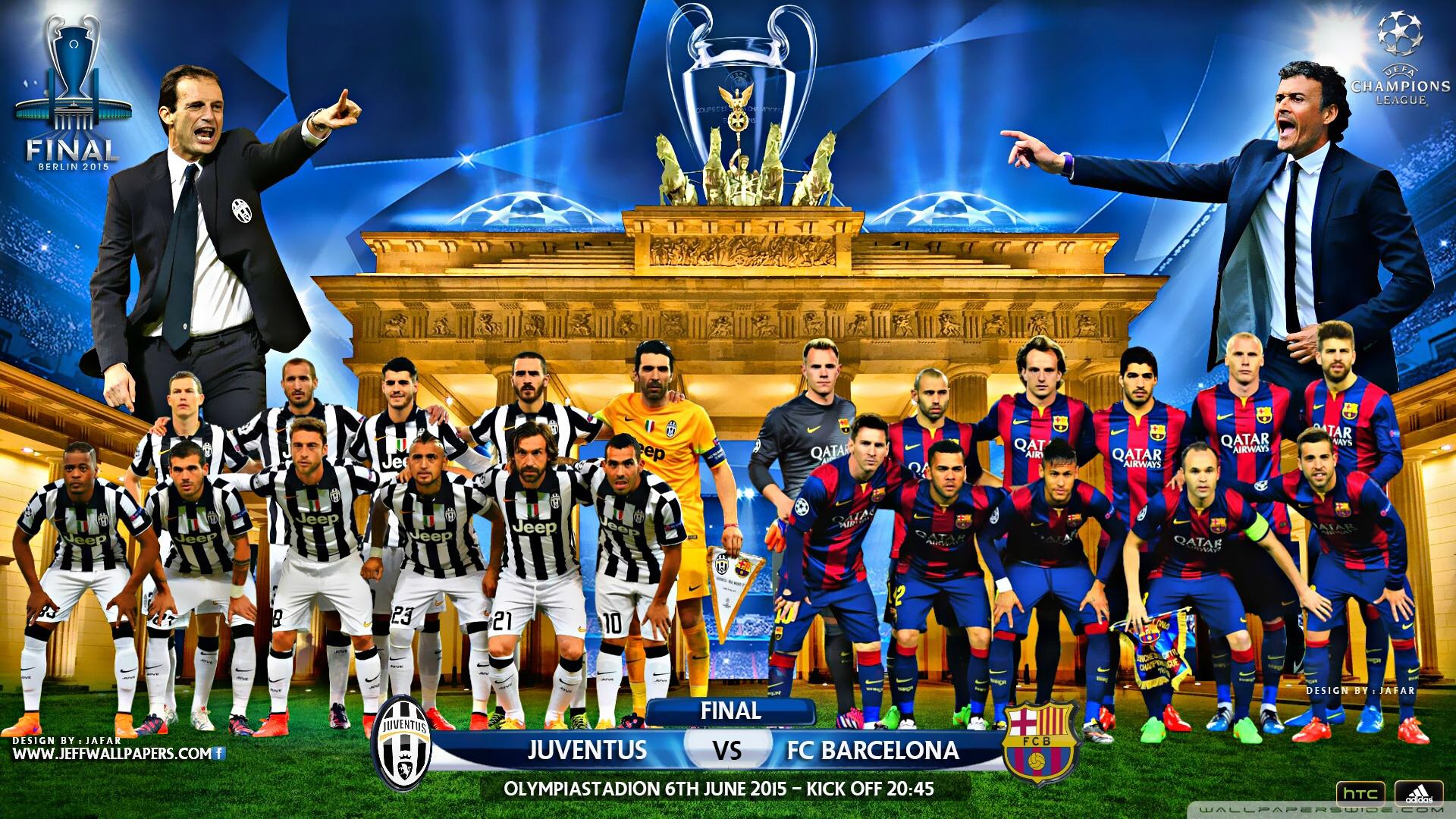 1920x1080 JUVENTUS BARCELONA CHAMPIONS LEAGUE FINAL 2015 Ultra HD Desktop Background Wallpaper for 4K UHD TV : Tablet