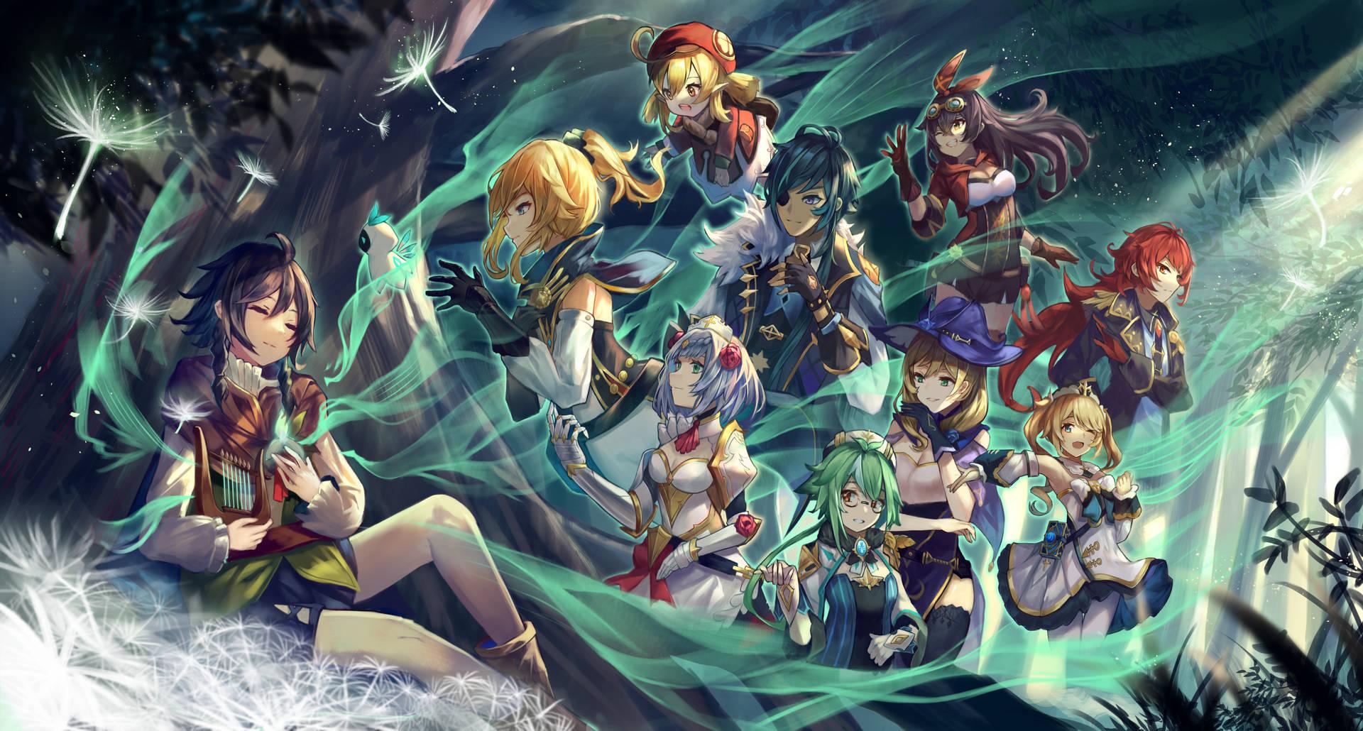 1920x1030 Download Genshin Impact All Characters Wallpaper