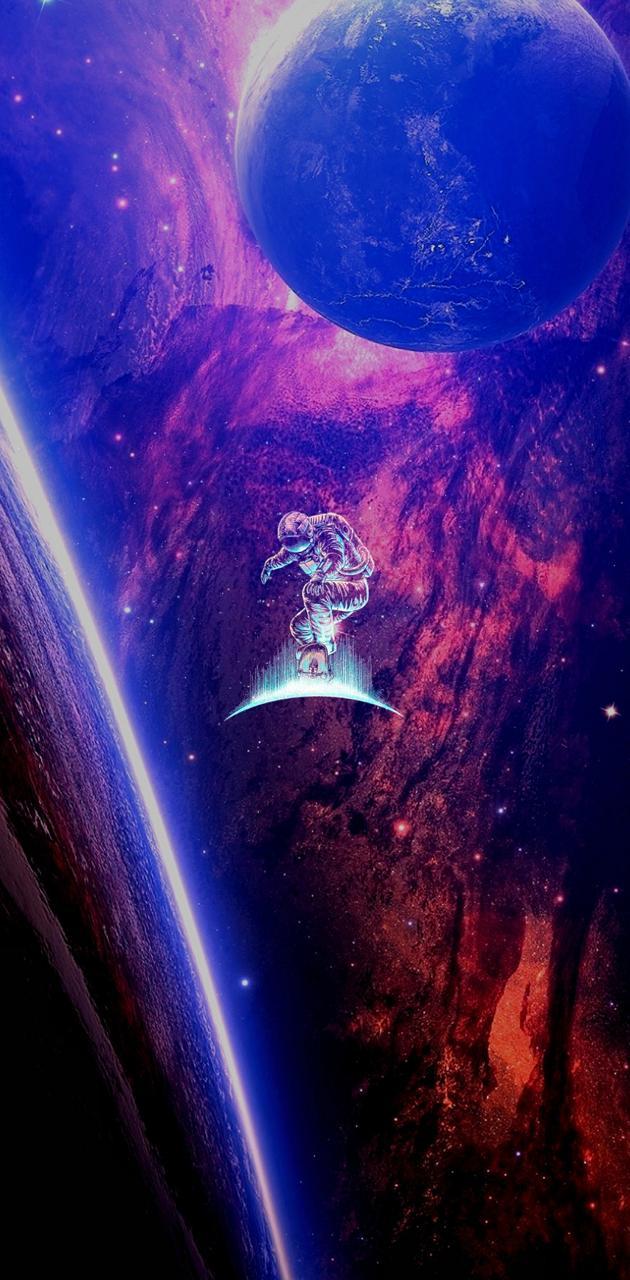 630x1280 astronaut space wallpaper