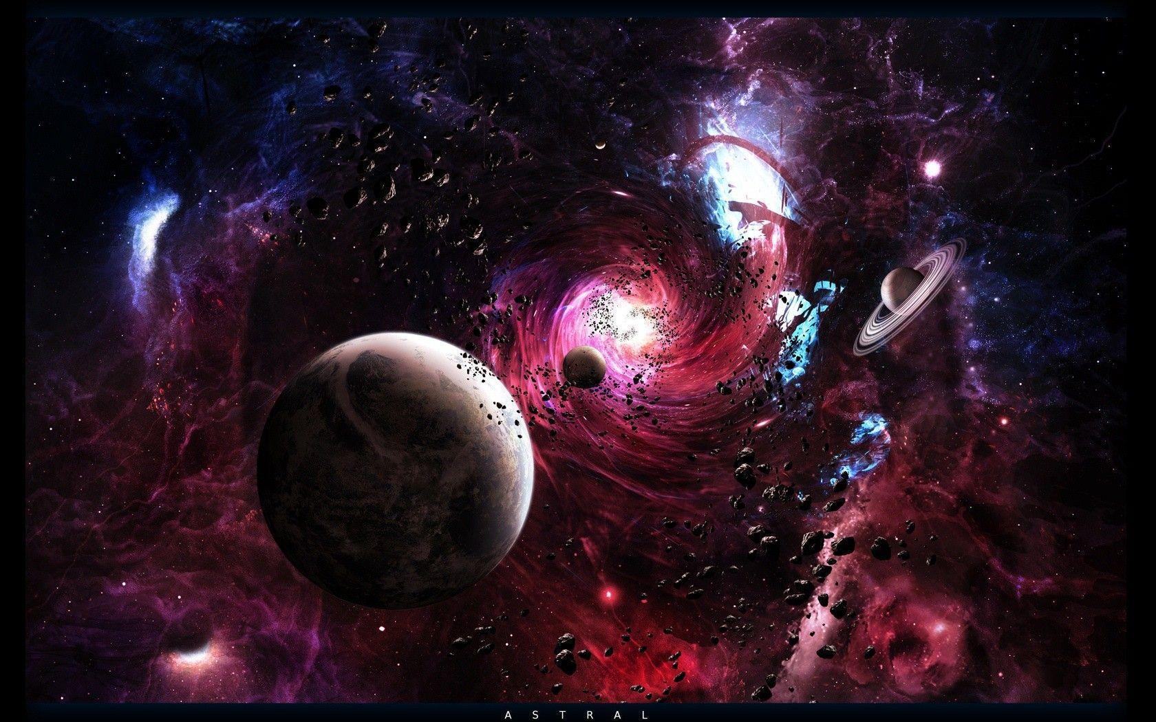 1680x1050 Black Hole Wallpaper
