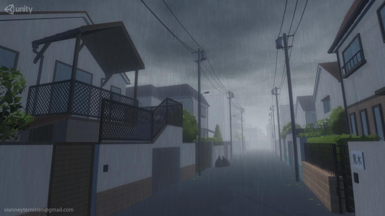 1280x720 Japanese suburb (unity)