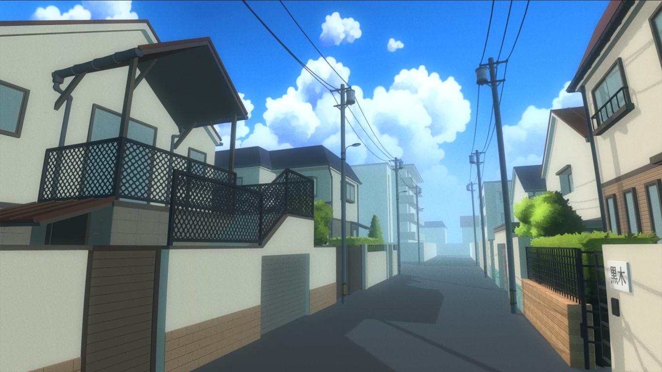 1366x768 Japanese suburb (unity)