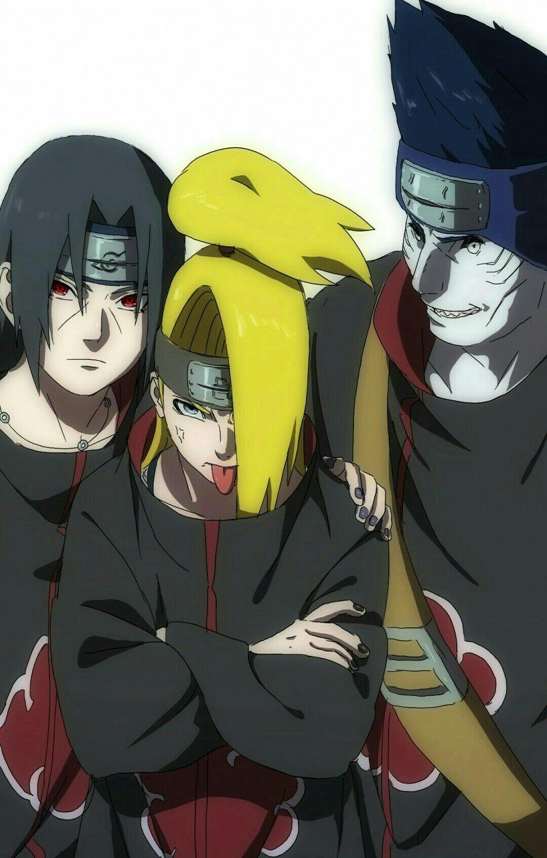 1080x1693 Itachi, Deidara & Kisame. Naruto wallpaper iphone, Naruto, Naruto wallpaper