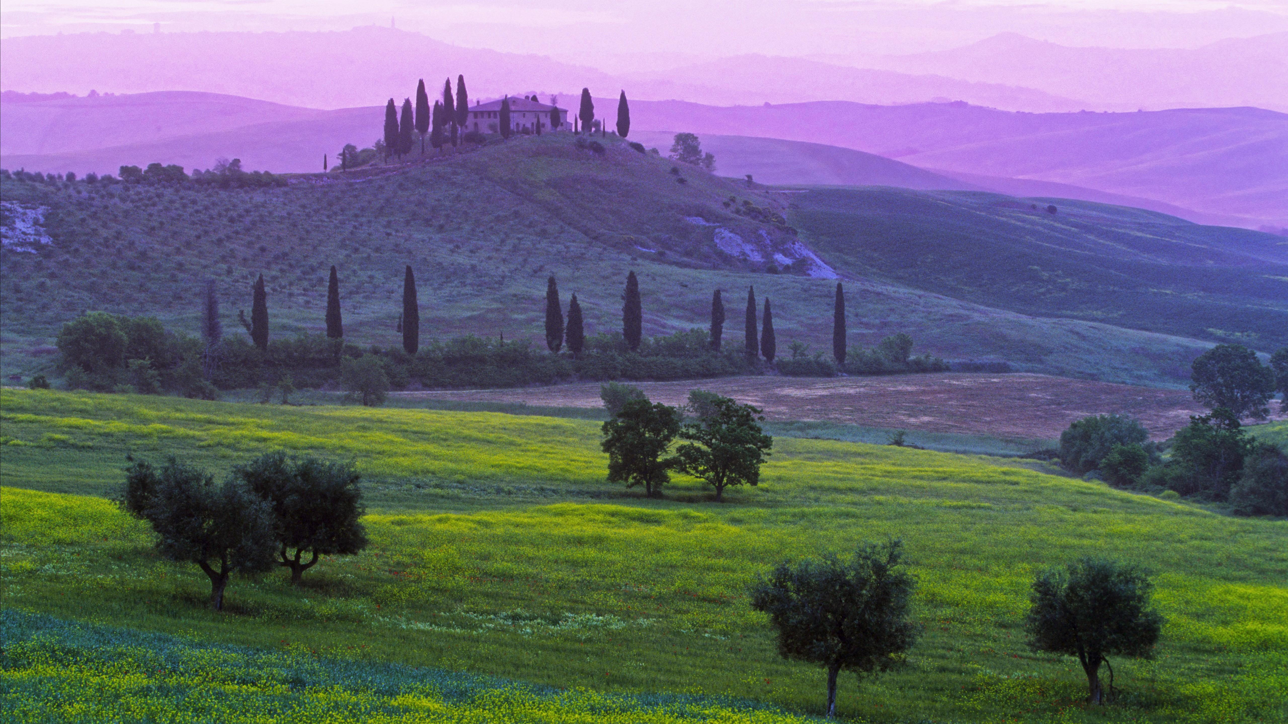 5120x2880 Wallpaper Tuscany, 5k, 4k wallpaper, 8k, Italy, Podere Belvedere Hotel, fields, meadows, villages, green, nature, booking, rest, travel, Nature