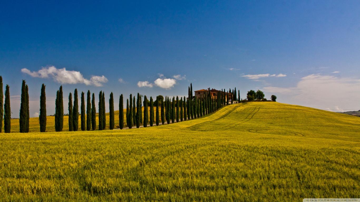 1366x768 image of Tuscany
