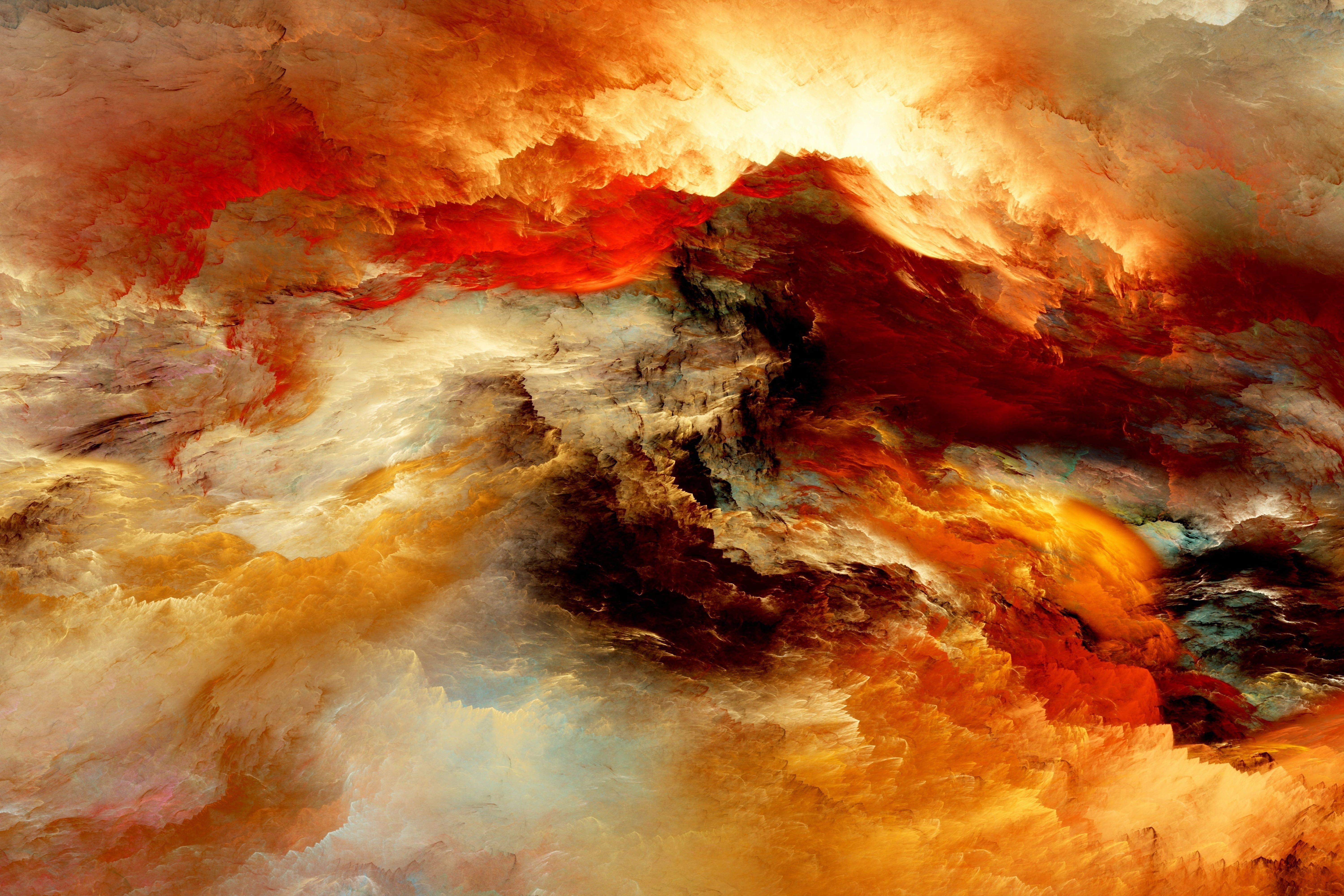 6000x4000 red, beige, and brown abstract painting #clouds #background #colors # abstract #space #background #clouds #u. Abstract, Abstract canvas wall art, Abstract painting