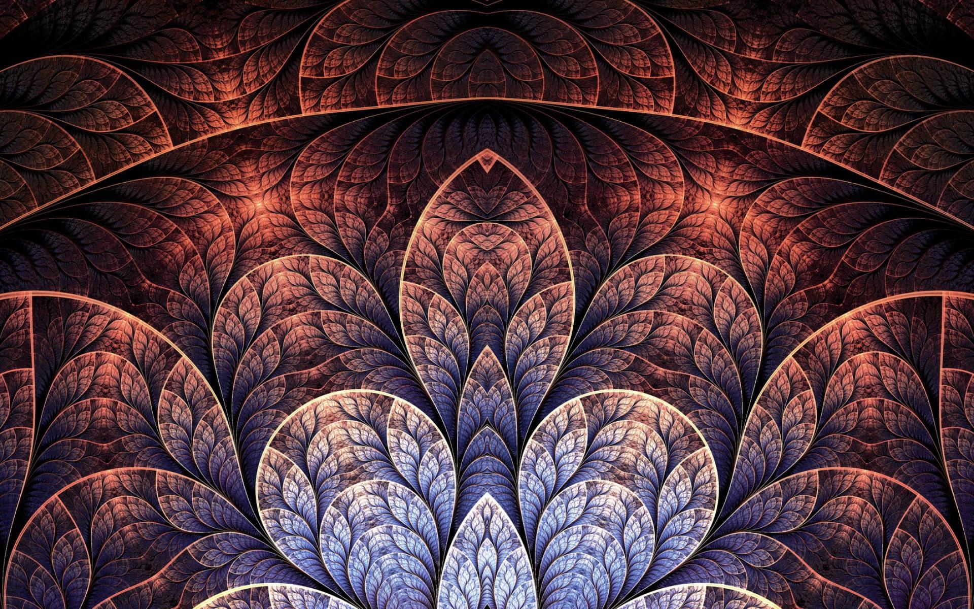 1920x1200 Download Brown Vintage Fractal Design Wallpaper
