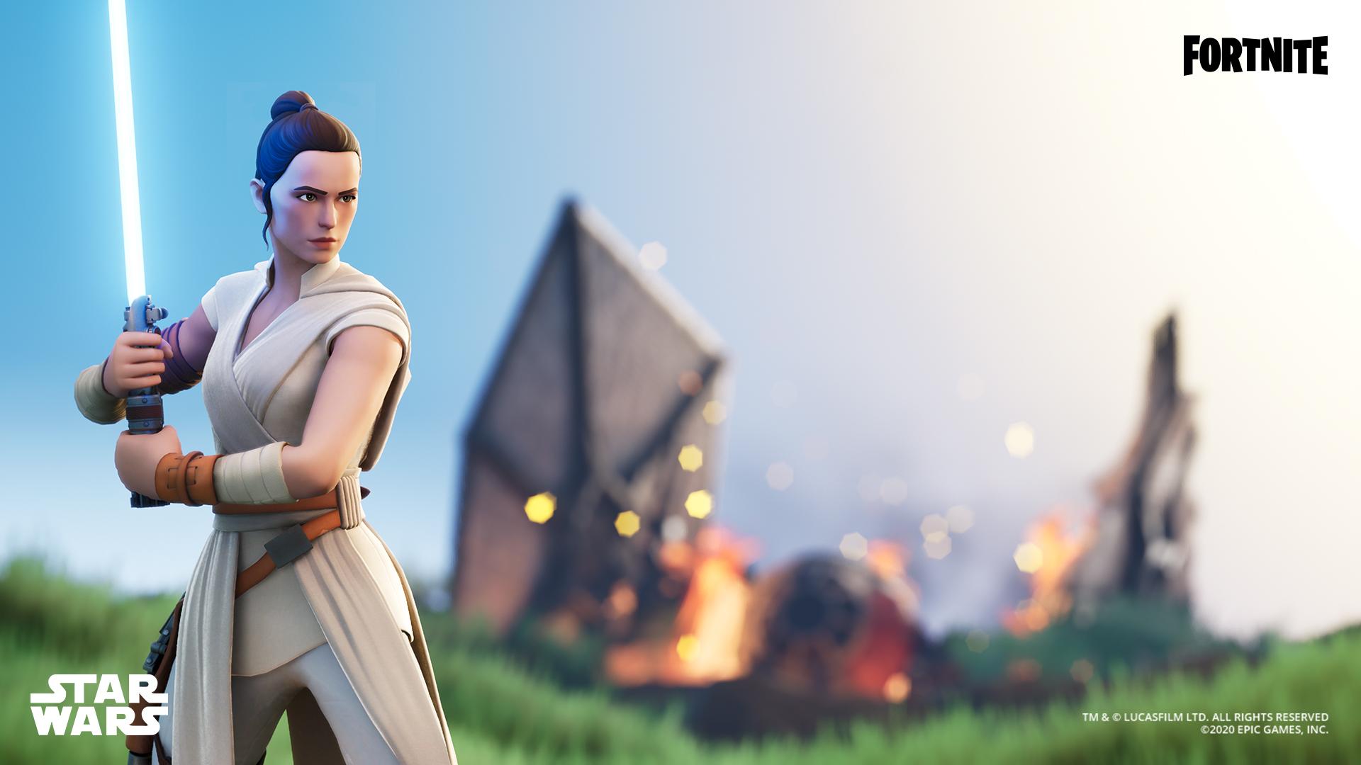 1920x1080 Fortnite the 4th be with you this #StarWarsDay Grab a Lightsaber and show your love for Star Wars by rocking Rey, Kylo Ren, or Sith Trooper Outfits and send