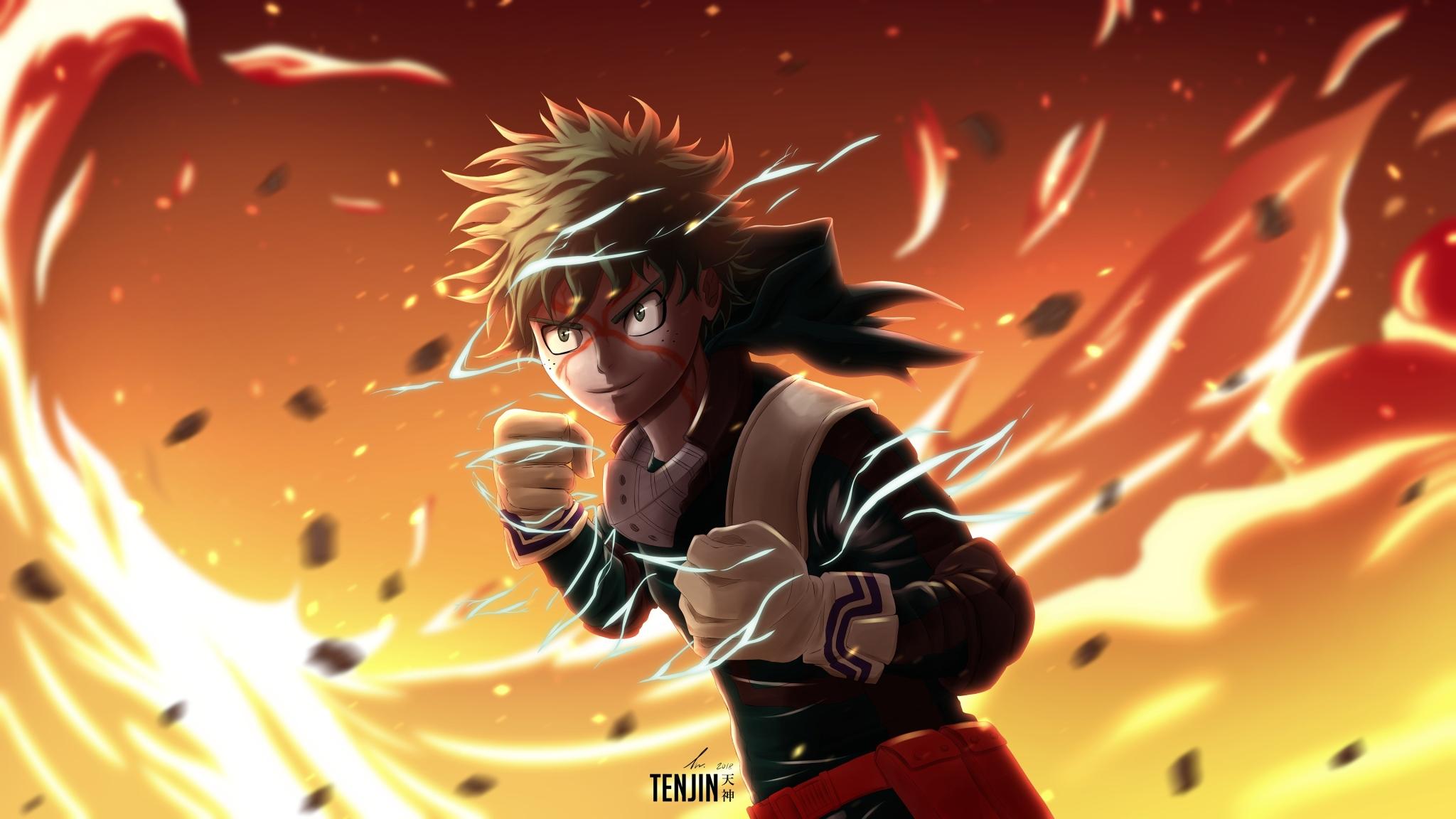 2048x1152 Izuku Midoriya My Hero Academia 2048x1152 Resolution Wallpaper, HD Anime 4K Wallpaper, Image, Photo and Background