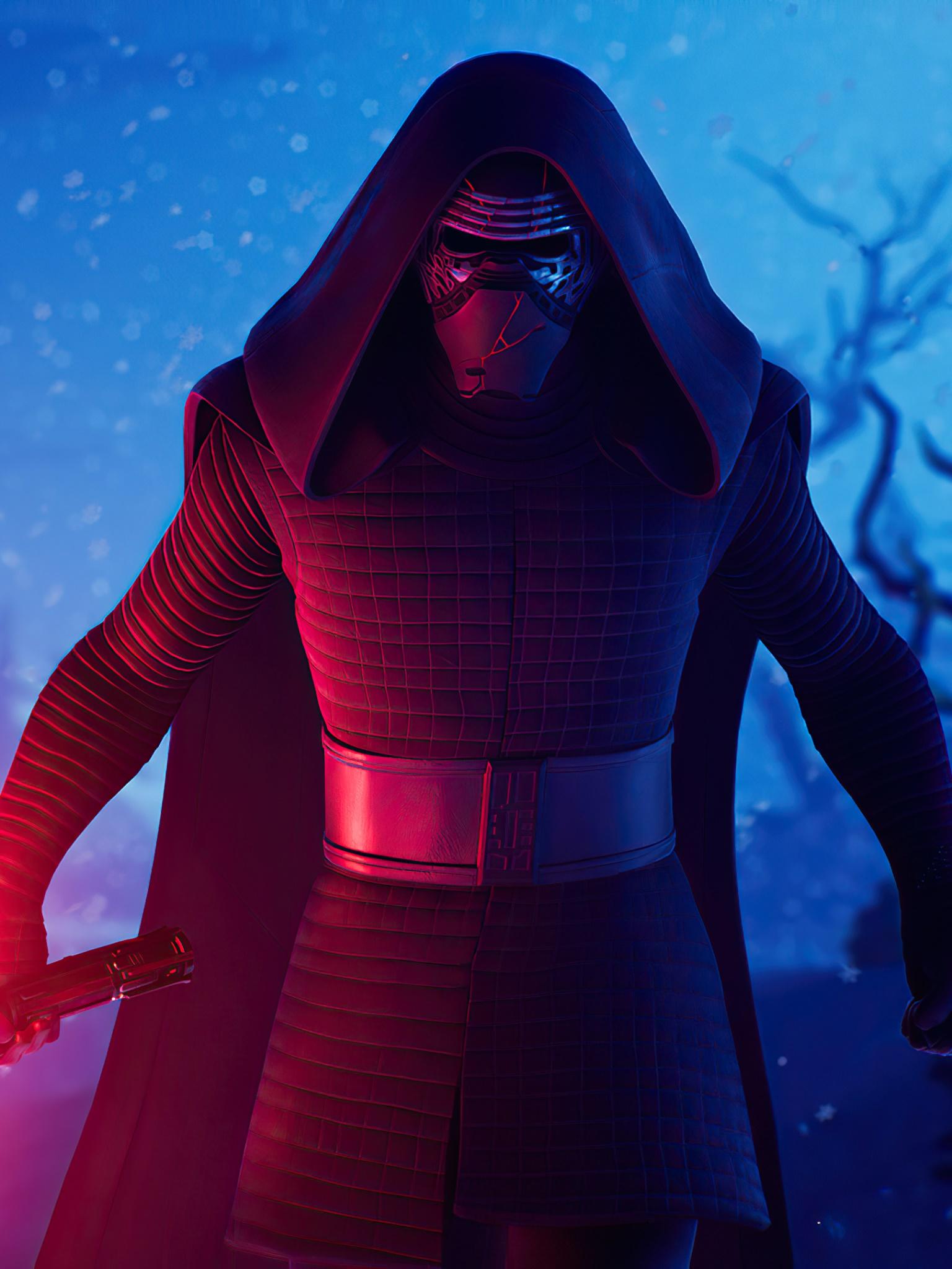 1536x2048 Wallpaper / Video Game Fortnite Phone Wallpaper, Lightsaber, Kylo Ren, Star Wars, 1536x2048 free download