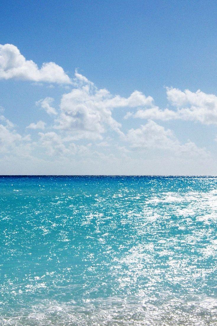 735x1102 Bright Blue Skys And Sea. Wallpaper, Sea, Bright blue