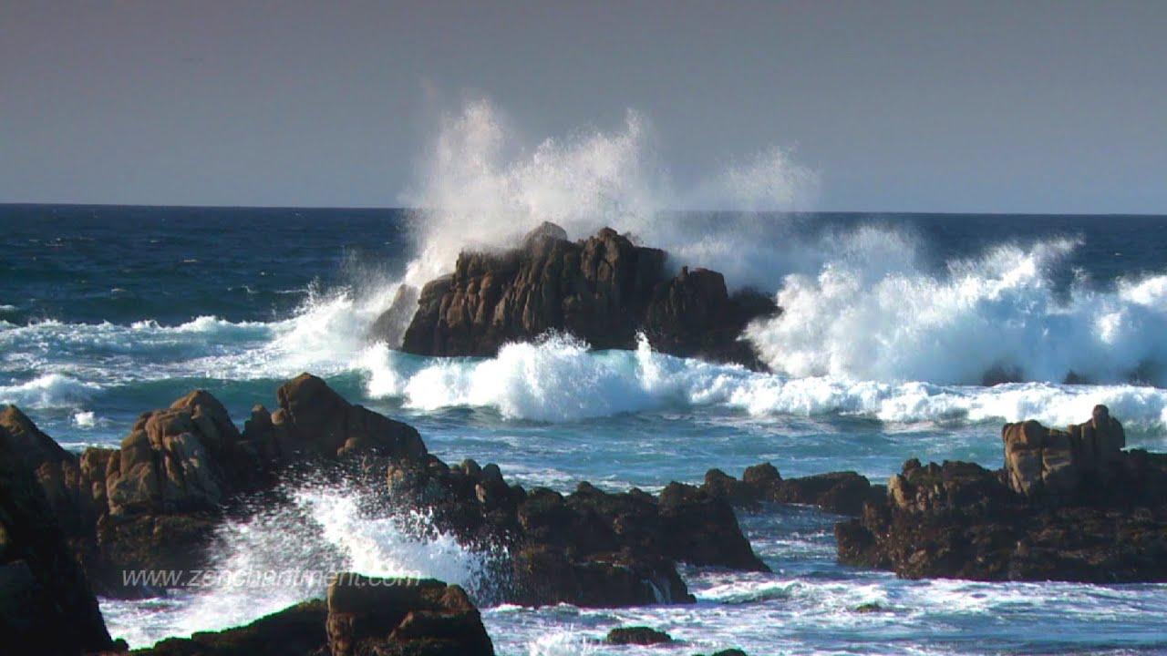 1920x1080 Zen Ocean Waves Sounds Only (NO MUSIC) Aquatic Dream Therapy