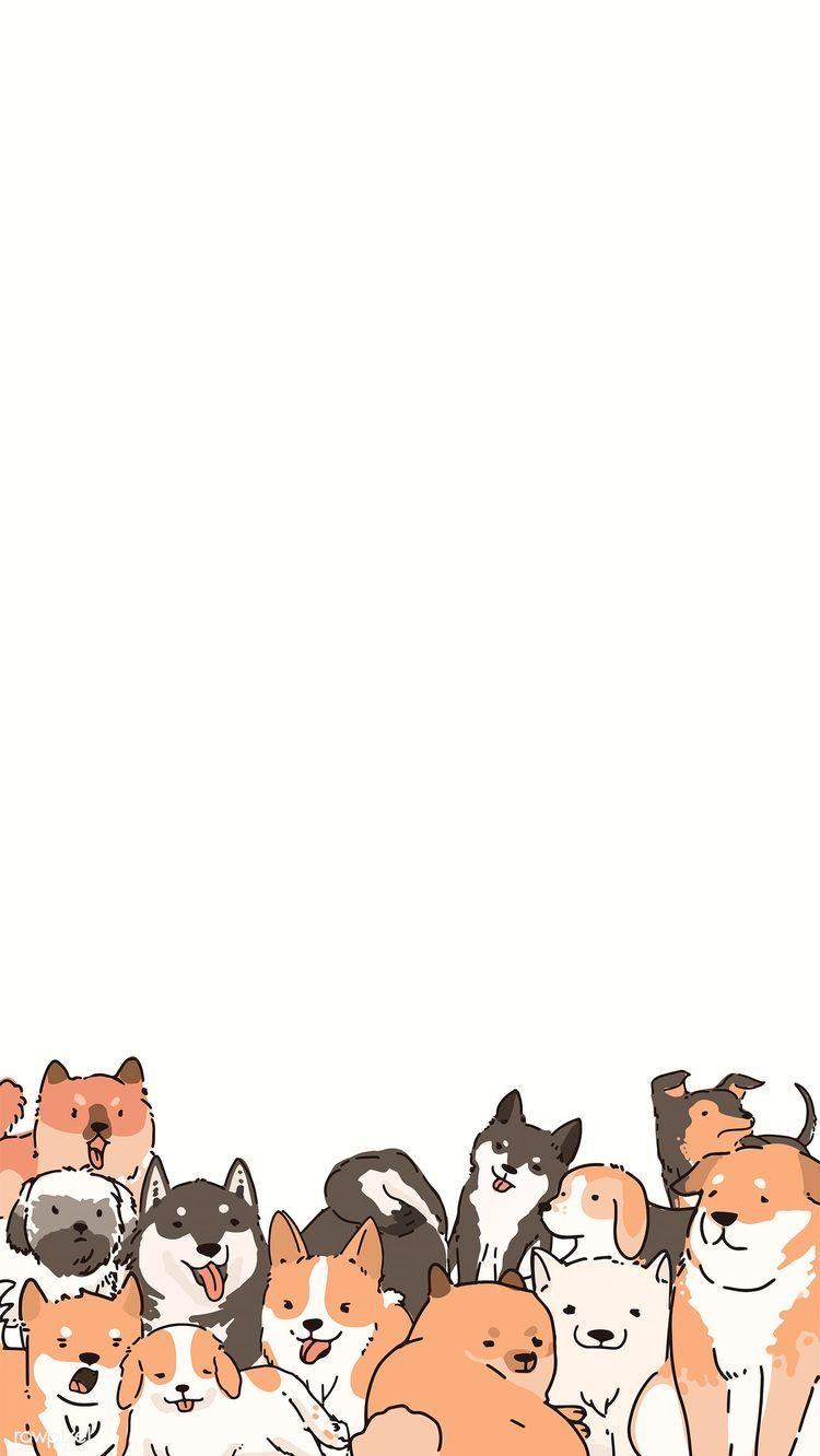 750x1332 DOGS WALLPAPER. Cute dog wallpaper, Dog wallpaper iphone, Cute dog cartoon