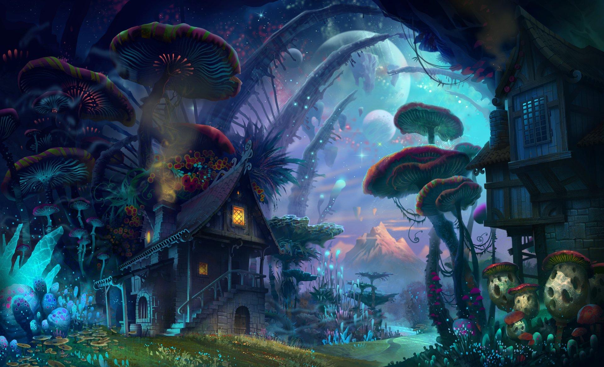 1920x1167 Fantasy House Wallpaper