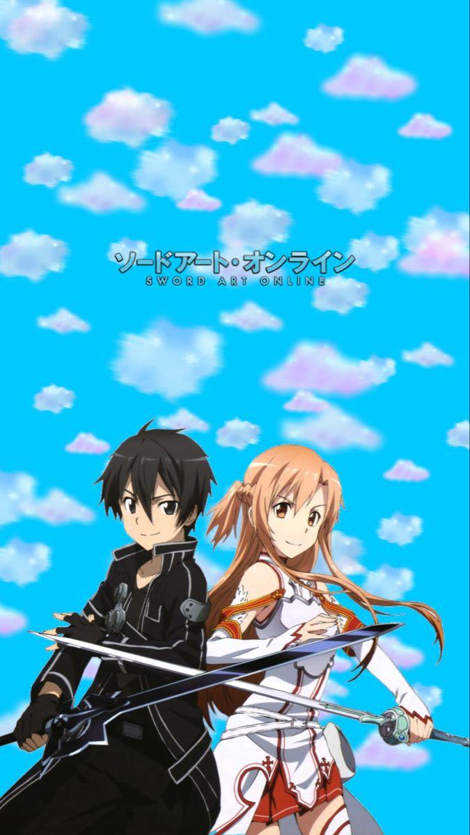 675x1200 Asuna x Kirito Swords Art Online wallpaper aesthetic. Sword art online, Sword art online wallpaper, Sword art