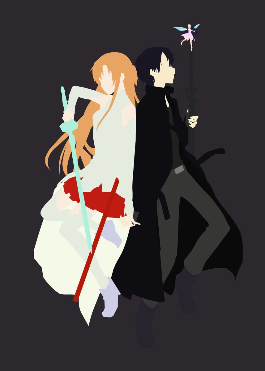 857x1200 Sword Art Online And Asuna' Poster