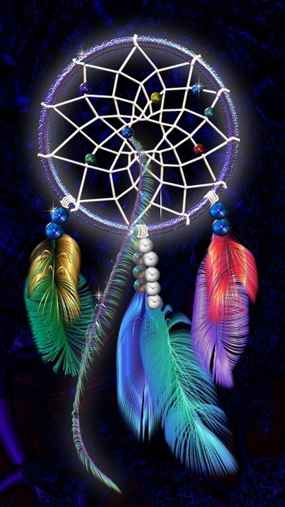 1080x1920 Wolf Dreamcatcher Wallpaper