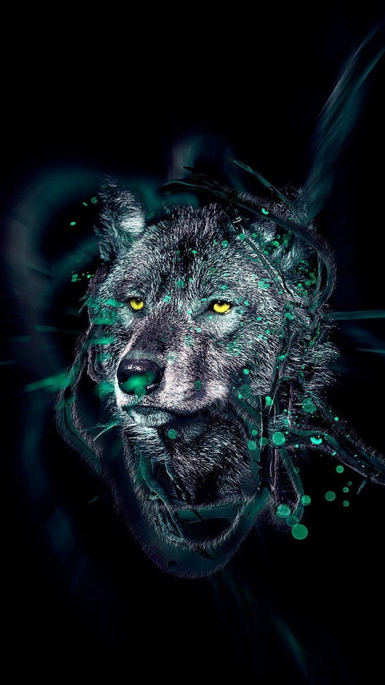 750x1334 iPhone Wallpaper. Wolf, Wolf