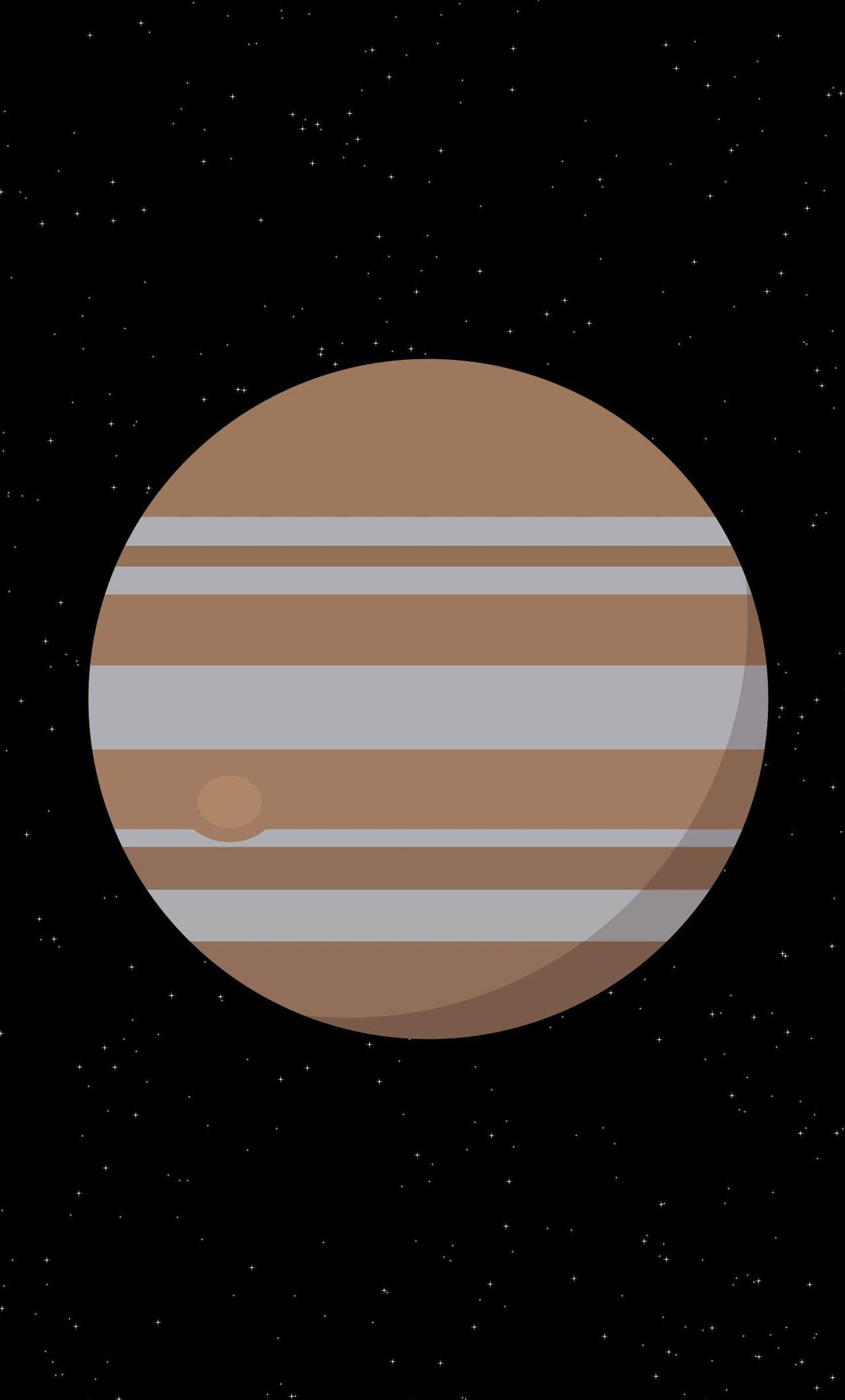 1280x2120 Jupiter Planet Minimalism 4k iPhone HD 4k Wallpaper