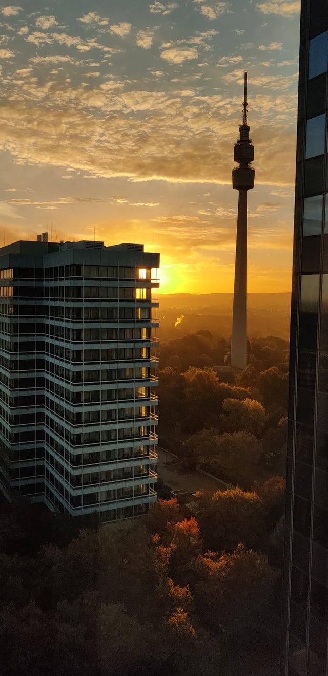 640x1316 Sunrise over Dortmund, Germany taken from my office