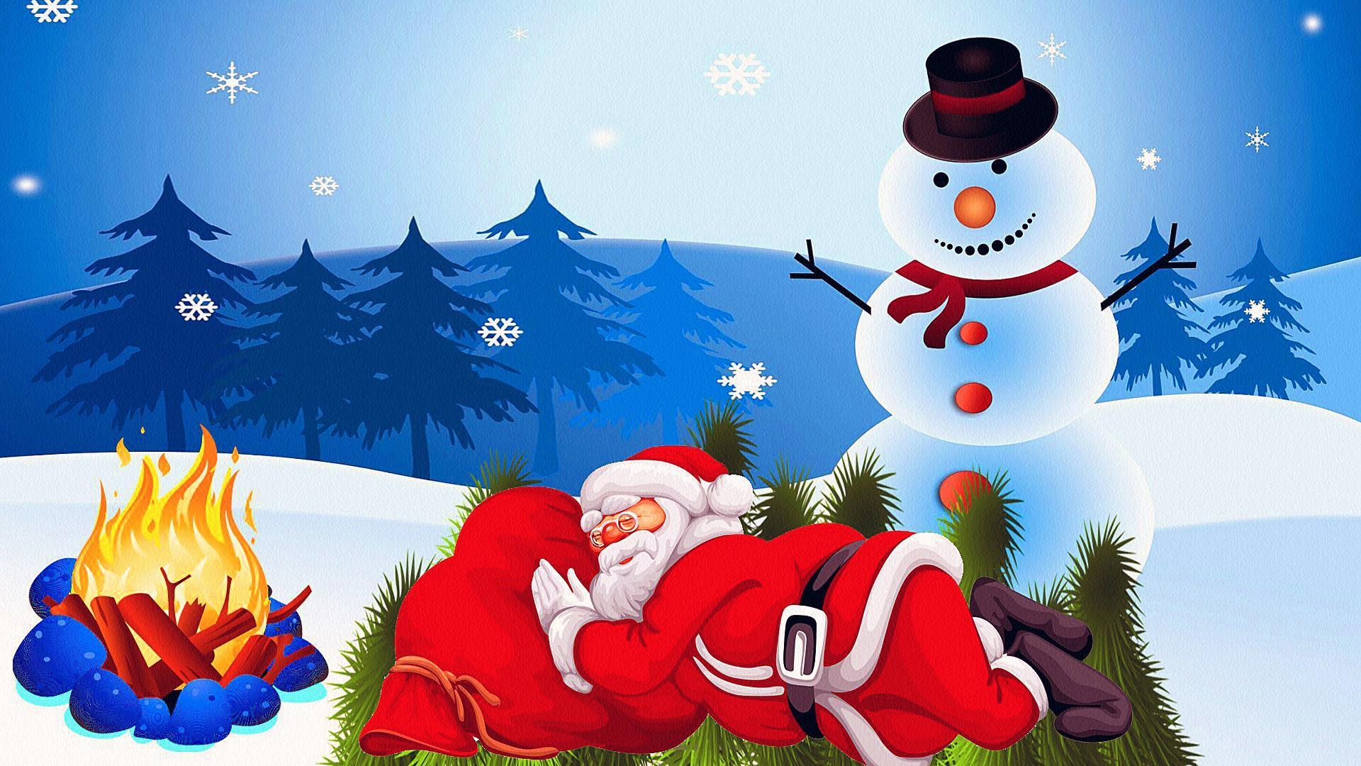 1920x1080 Santa Claus Wallpaper Free Download