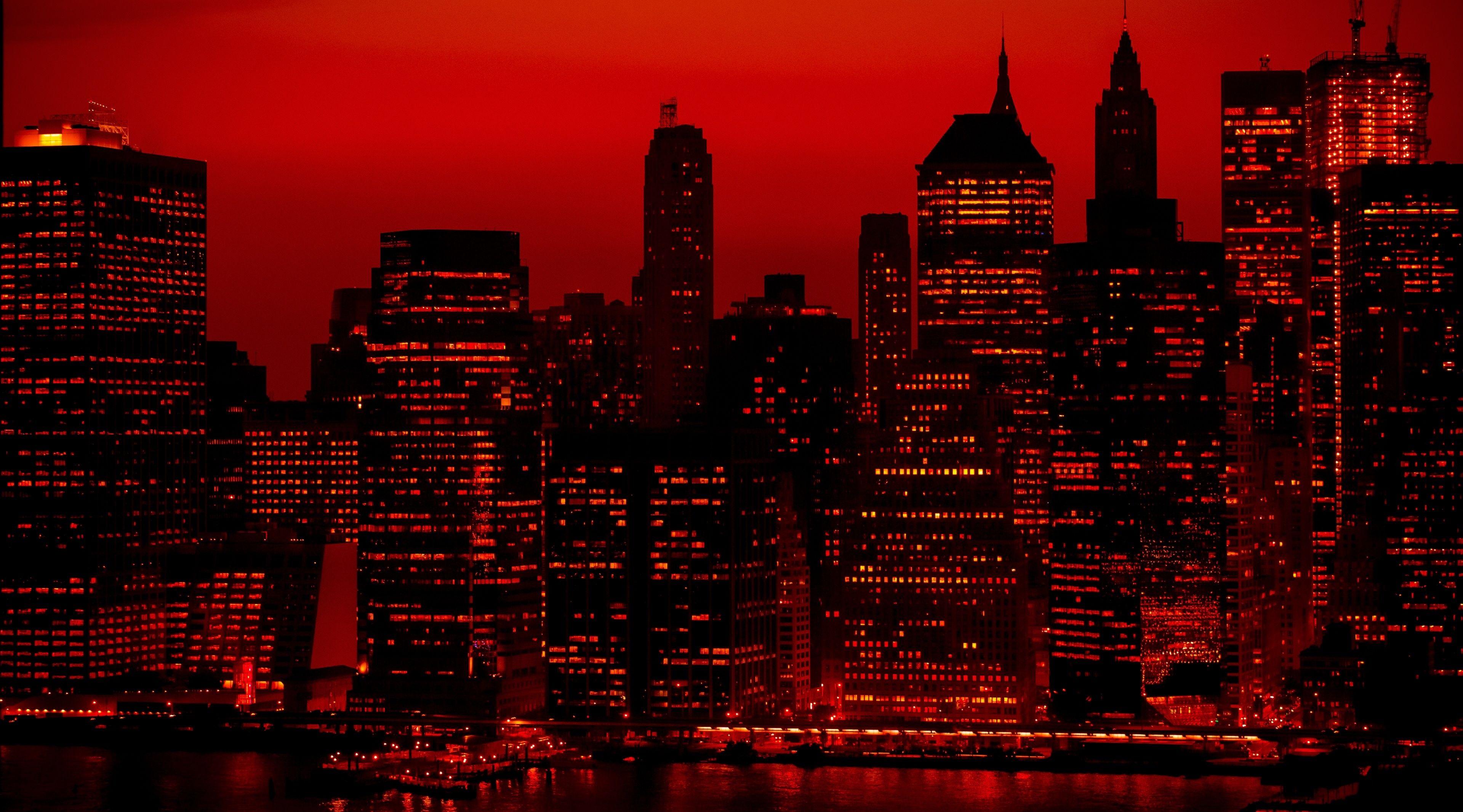 3840x2132 Red Wallpaper 4K Free download