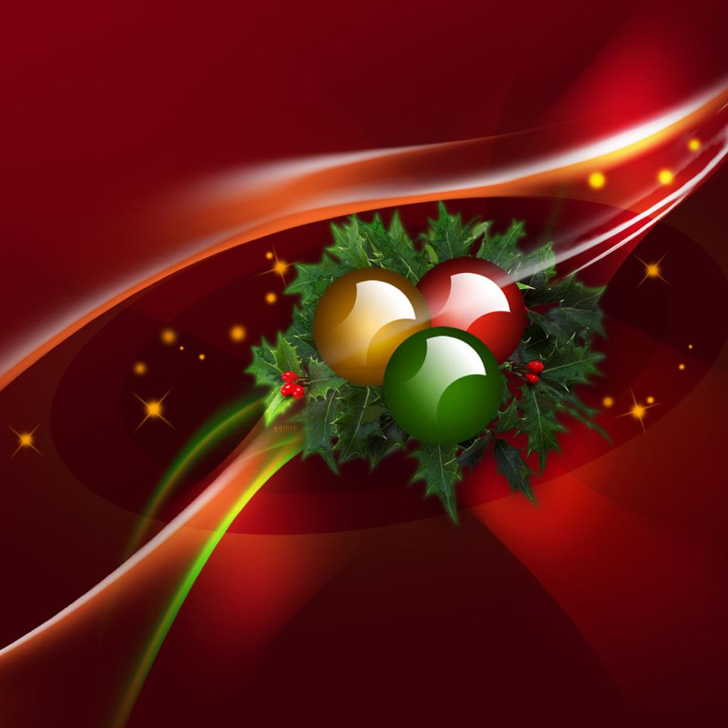 1024x1024 New Year Red Theme Desktop wallpaper 1024x1024