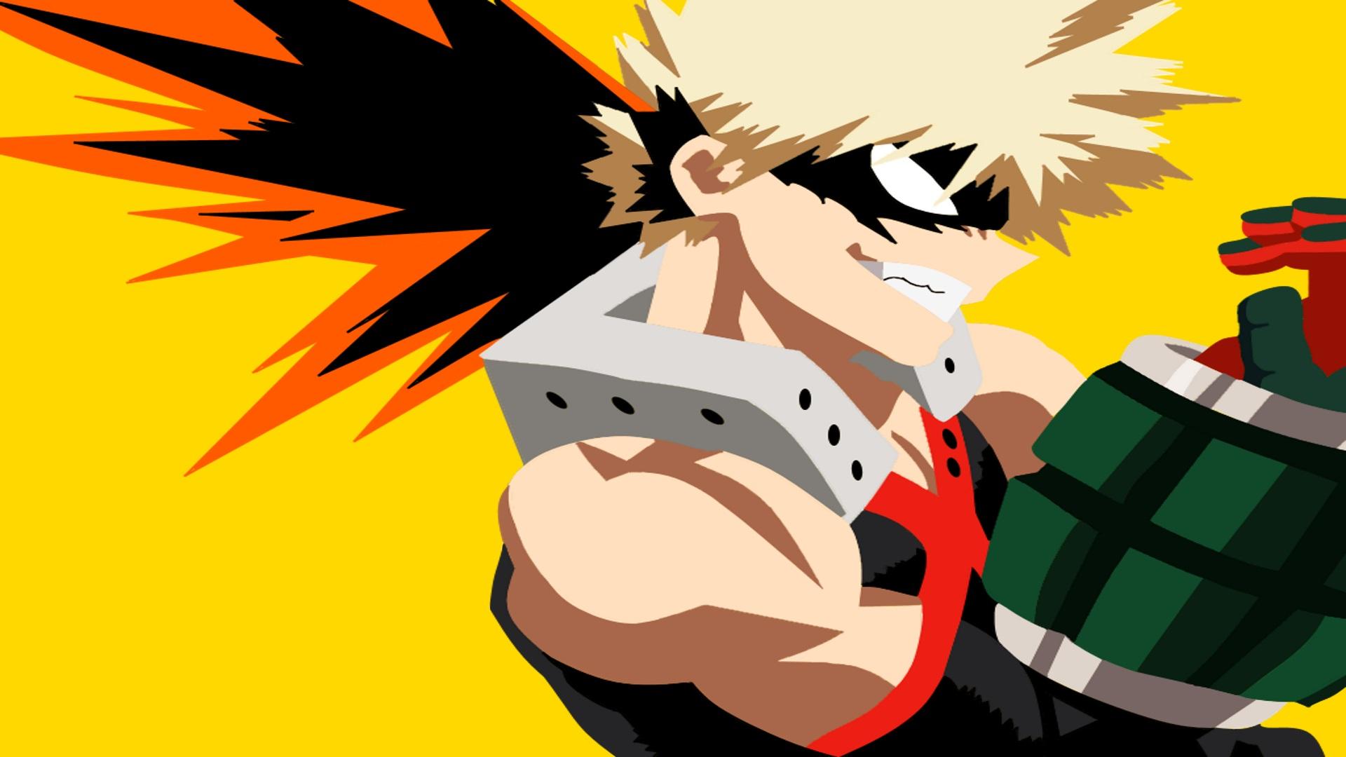 1920x1080 Made a minimalist wallpaper of Bakugou!