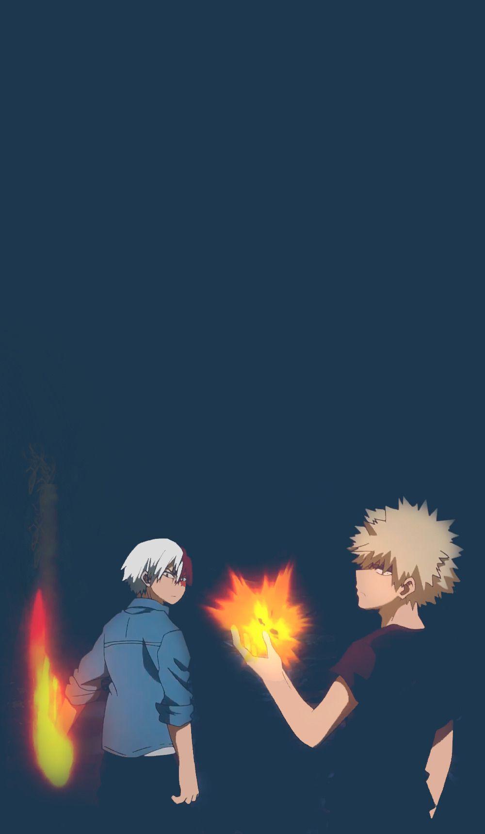 1000x1718 Bakugo and Todoroki Wallpaper
