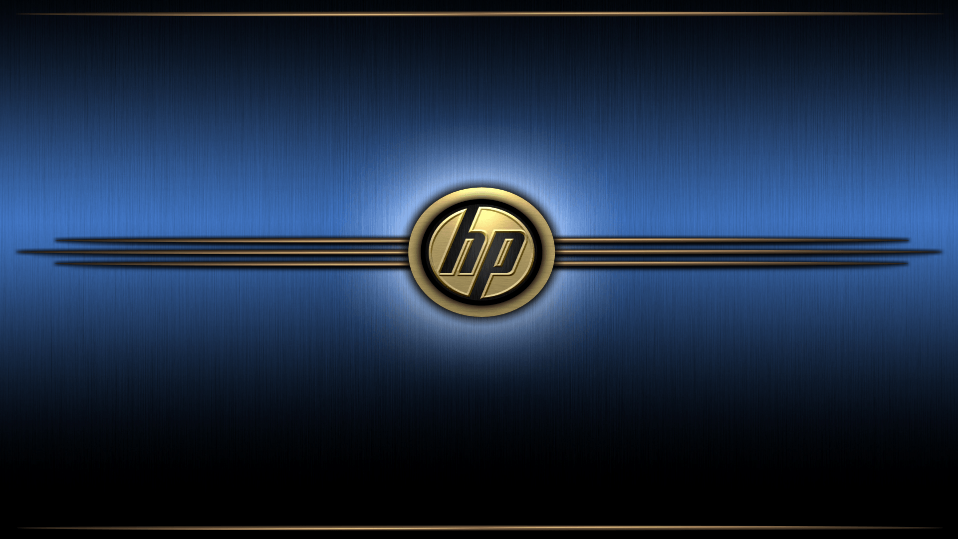 1920x1080 HD Blue and Gold Background