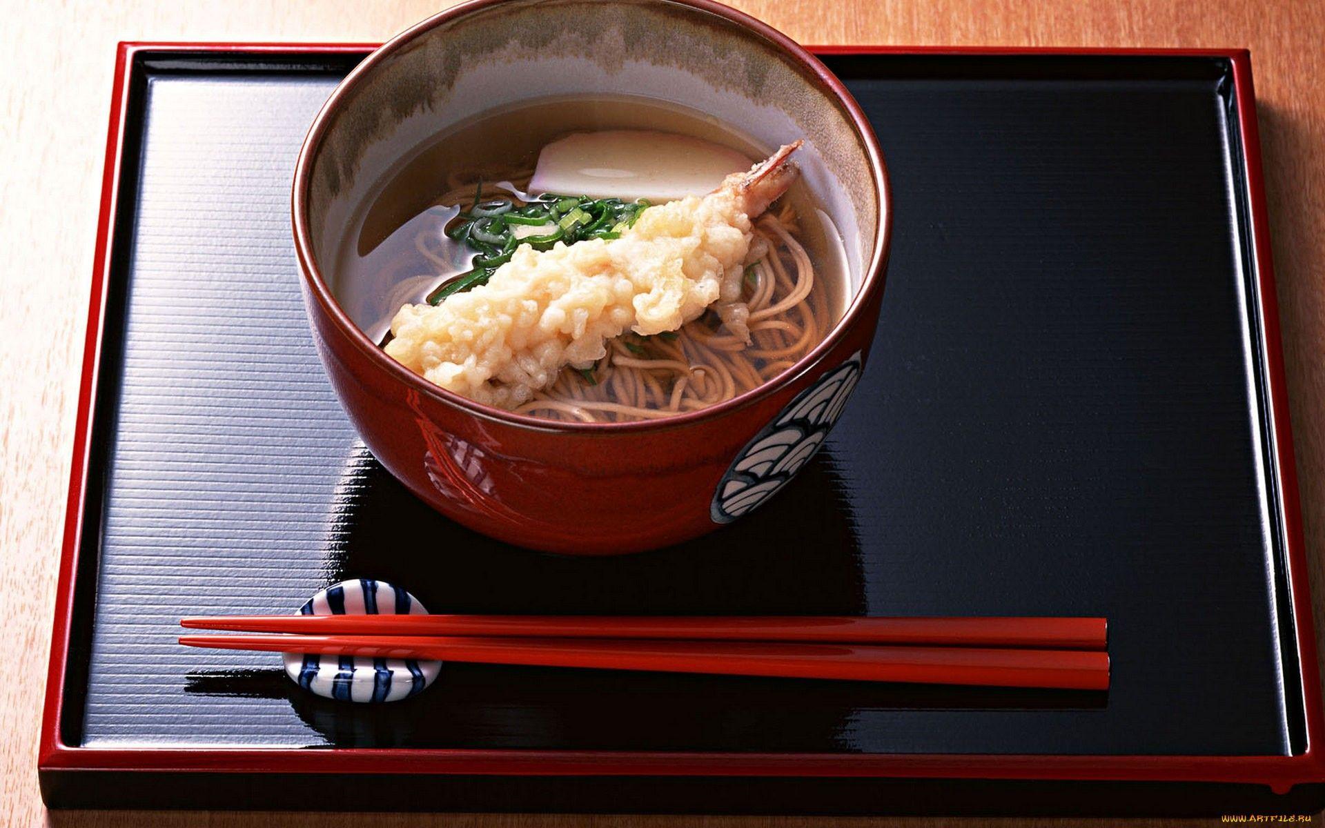 1920x1200 Tempura and soba noodles Full HD Wallpaper
