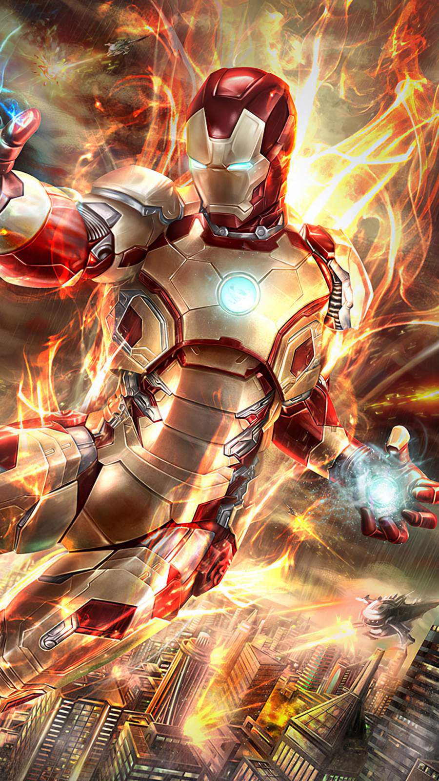 900x1600 Iron Man Fire Blaster IPhone Wallpaper Wallpaper : iPhone Wallpaper