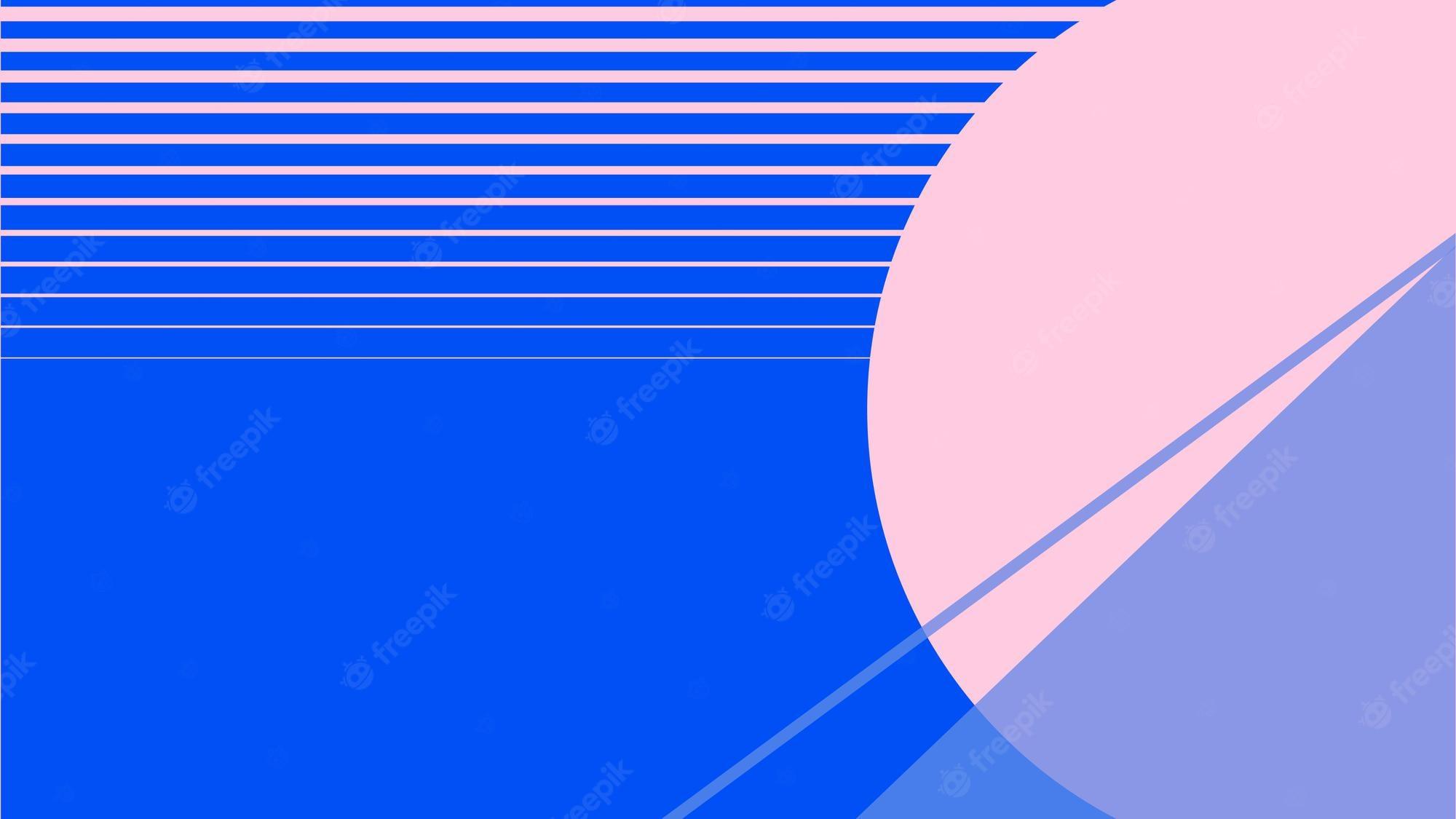 2000x1125 Free Vector. Moon scenery wallpaper in pink and blue