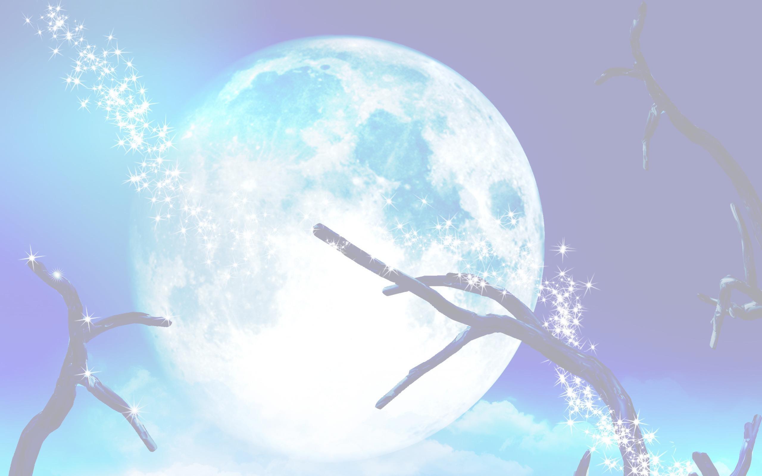 2560x1600 Mystic Moon Wallpaper, Pastel, 3D And Abstract