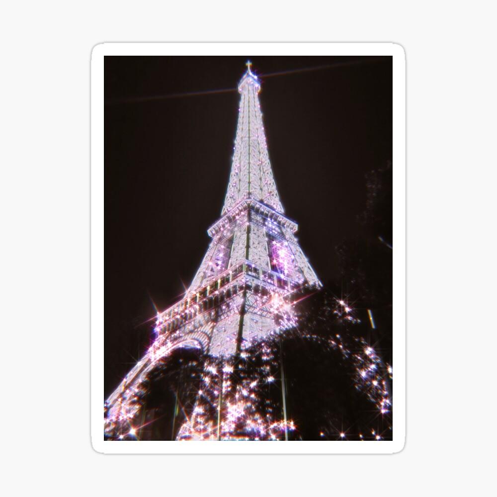 1000x1000 Diamond Sparkle Aesthetic Paris EIFFEL TOWER BY NIGHT Poster