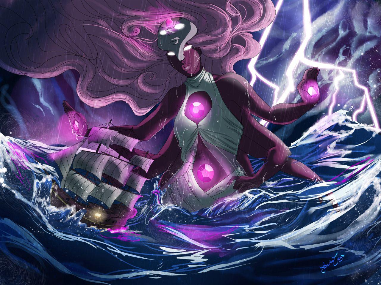 1280x960 Temple Fusion saving poor humans from the raging sea. Steven Universe. Steven universe, Steven universe picture, Steven universe fanart