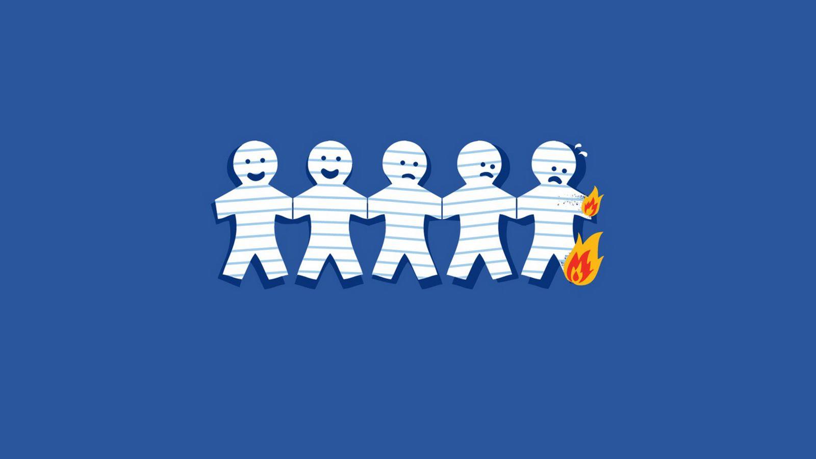 1600x900 Download wallpaper 1600x900 friends, paper, smile, grief, fire widescreen 16:9 HD background